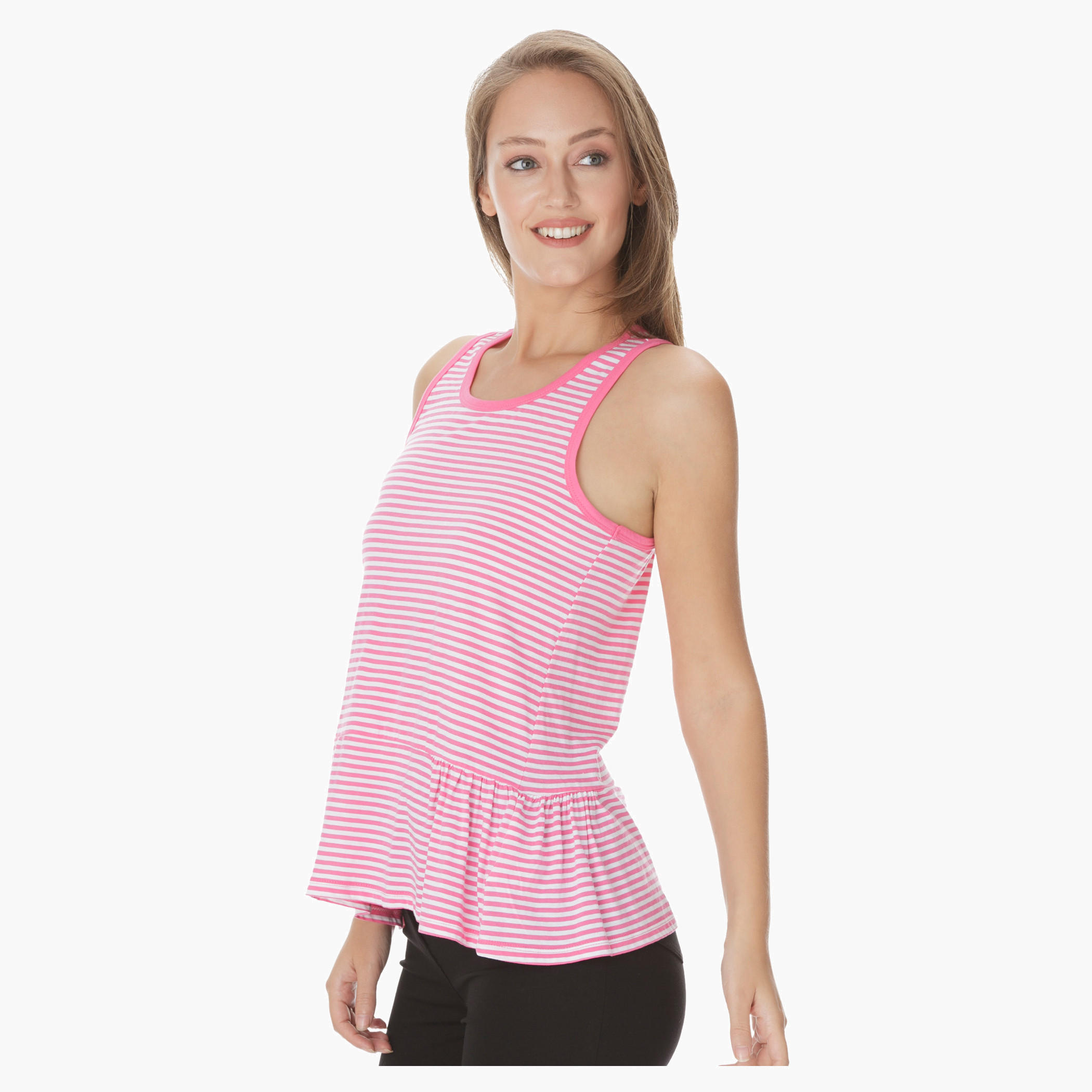 Striped Racerback Top-women-clothing-tshirts-image-3