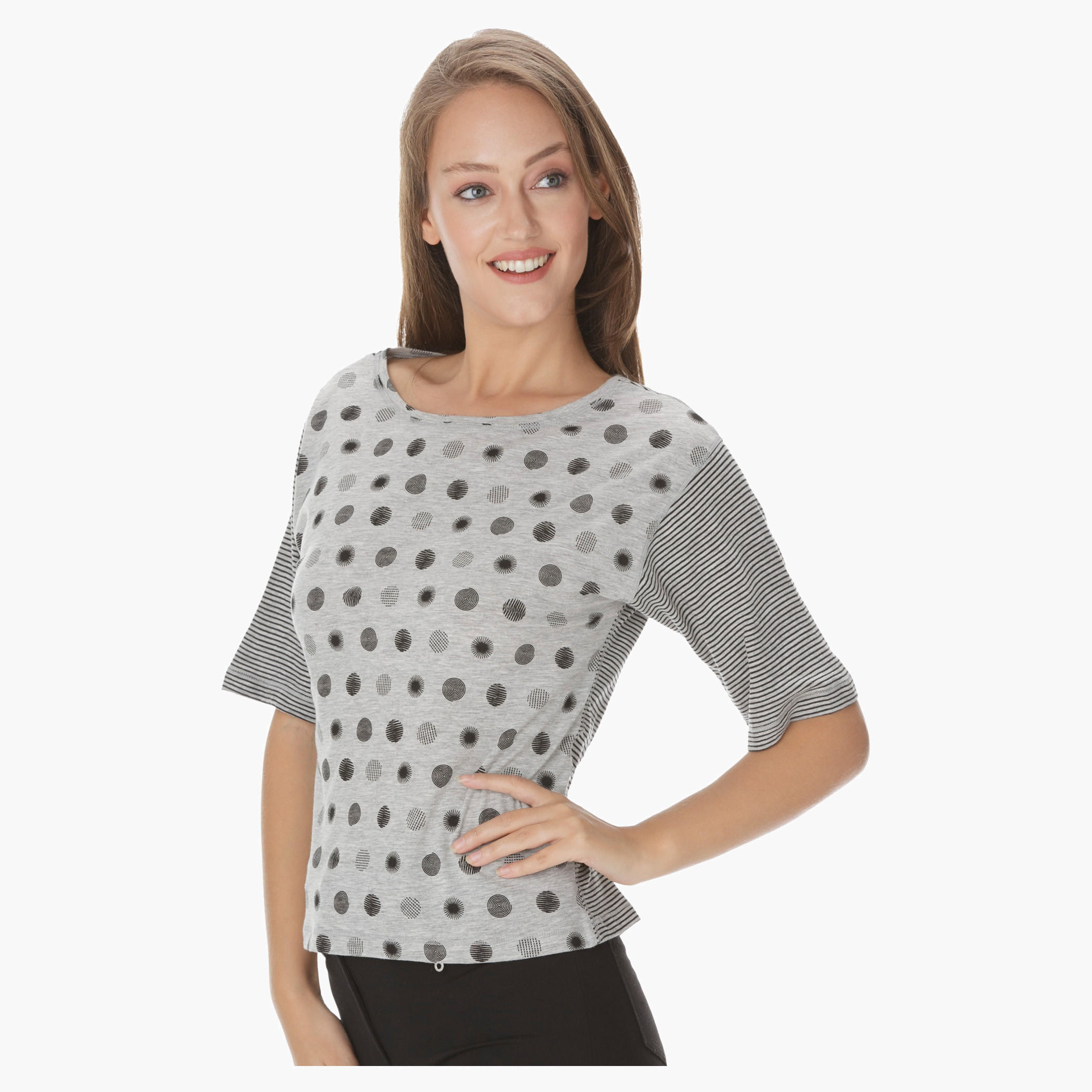 Printed Round Neck Top-women-clothing-tshirts-image-11