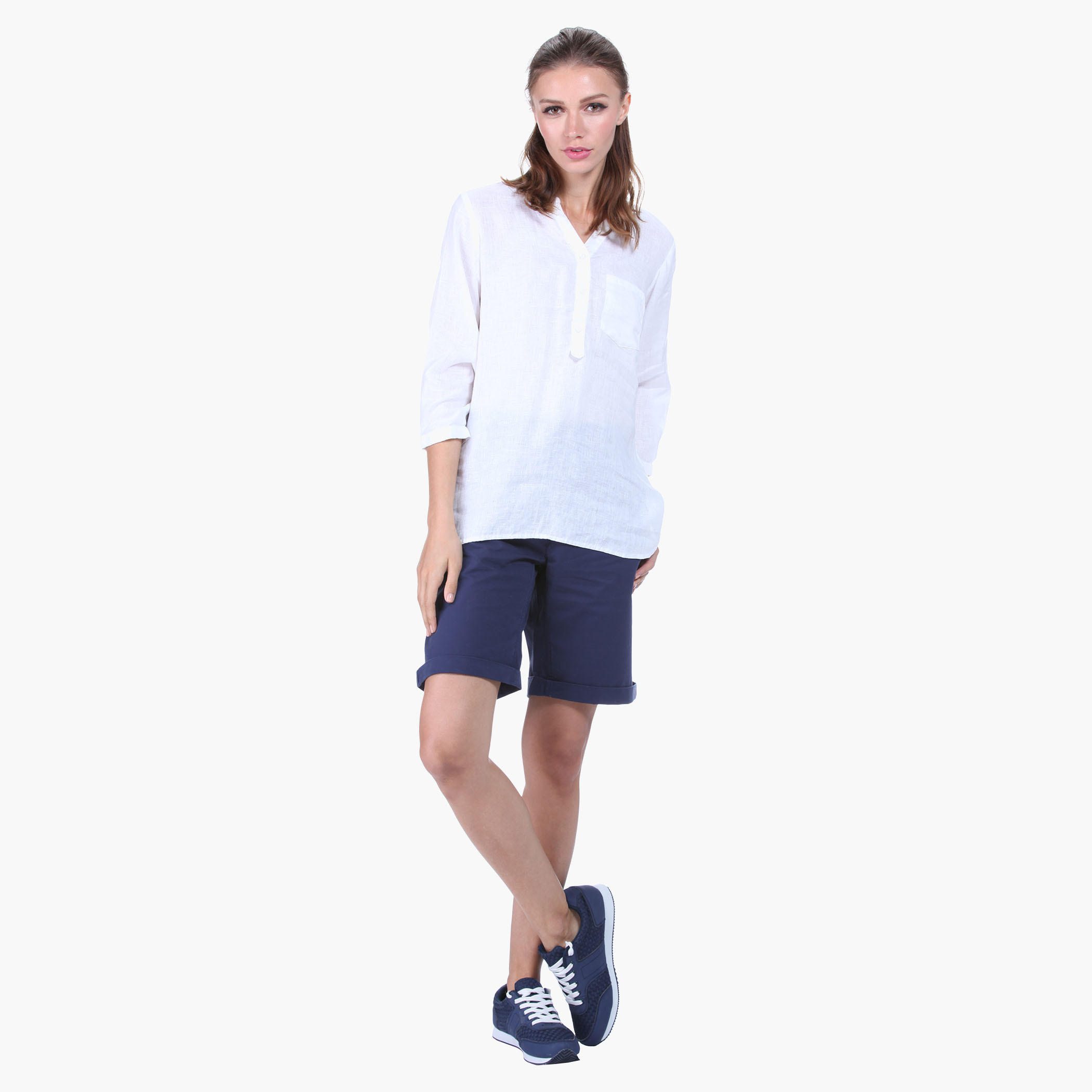 Solid Colour Shorts-women-clothing-bottoms-shorts-image-5