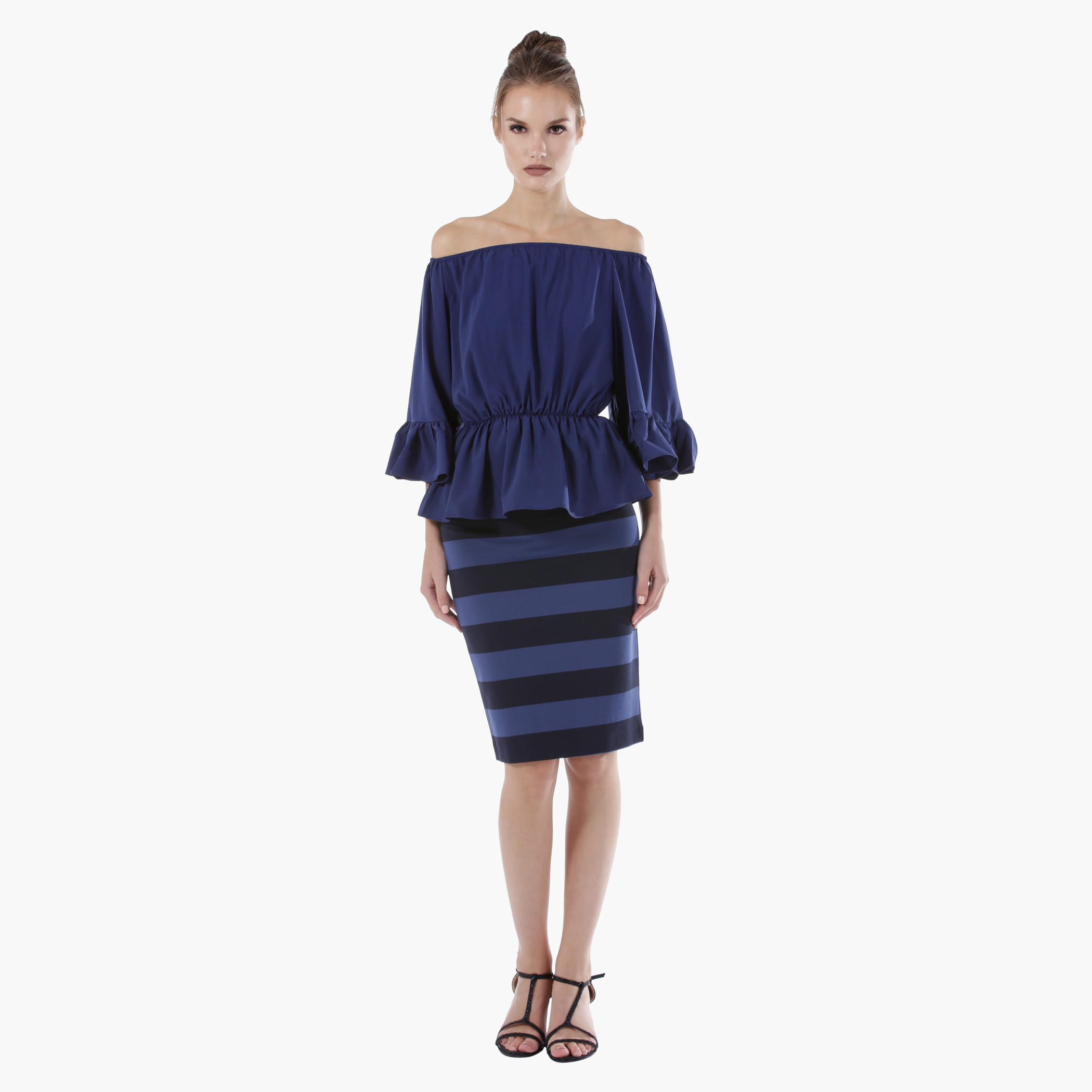 Pencil Skirt with Stripes-women-clothing-bottoms-skirts-image-1