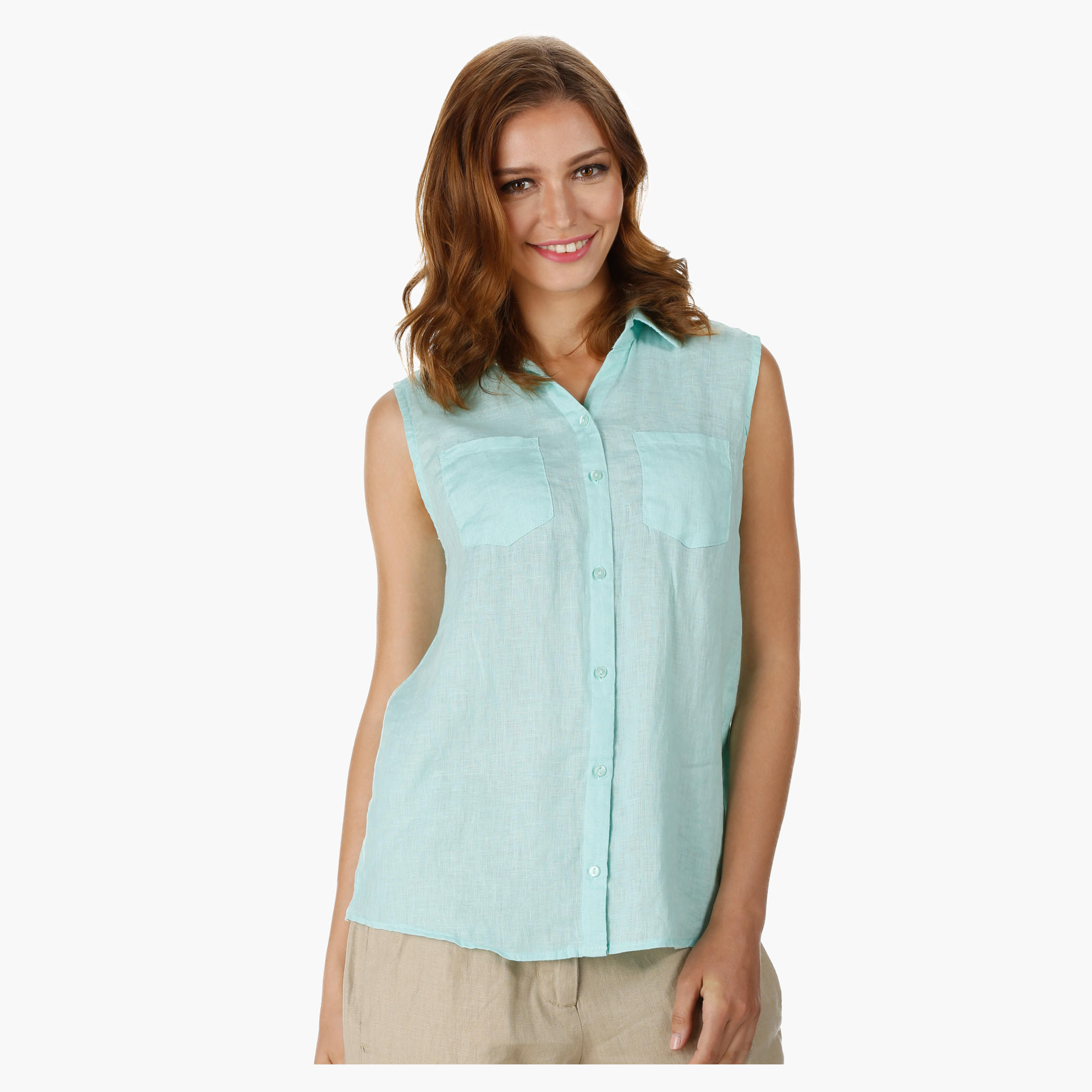 Solid Colour Top-women-clothing-shirtsandblouses-blouses-image-1