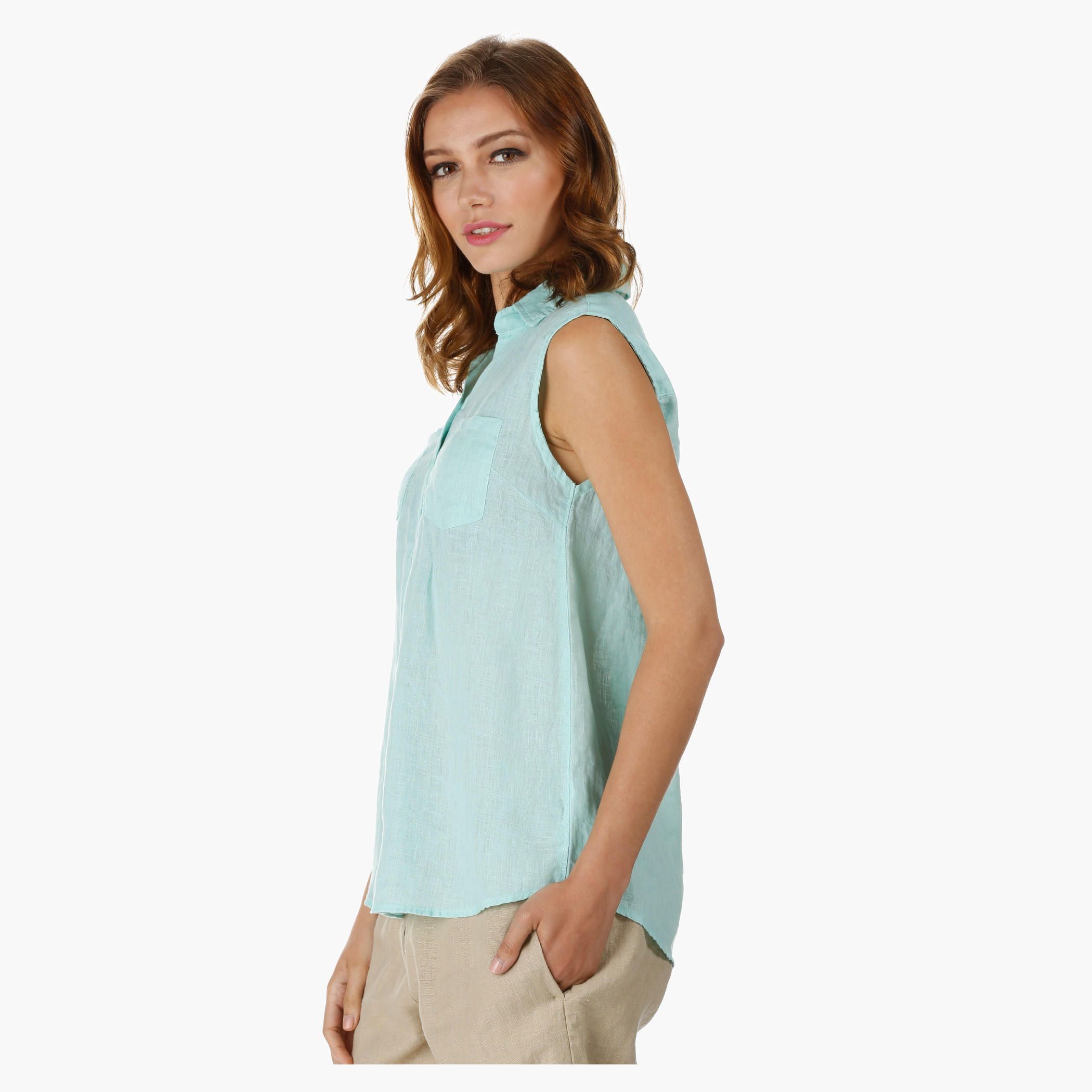 Solid Colour Top-women-clothing-shirtsandblouses-blouses-image-3