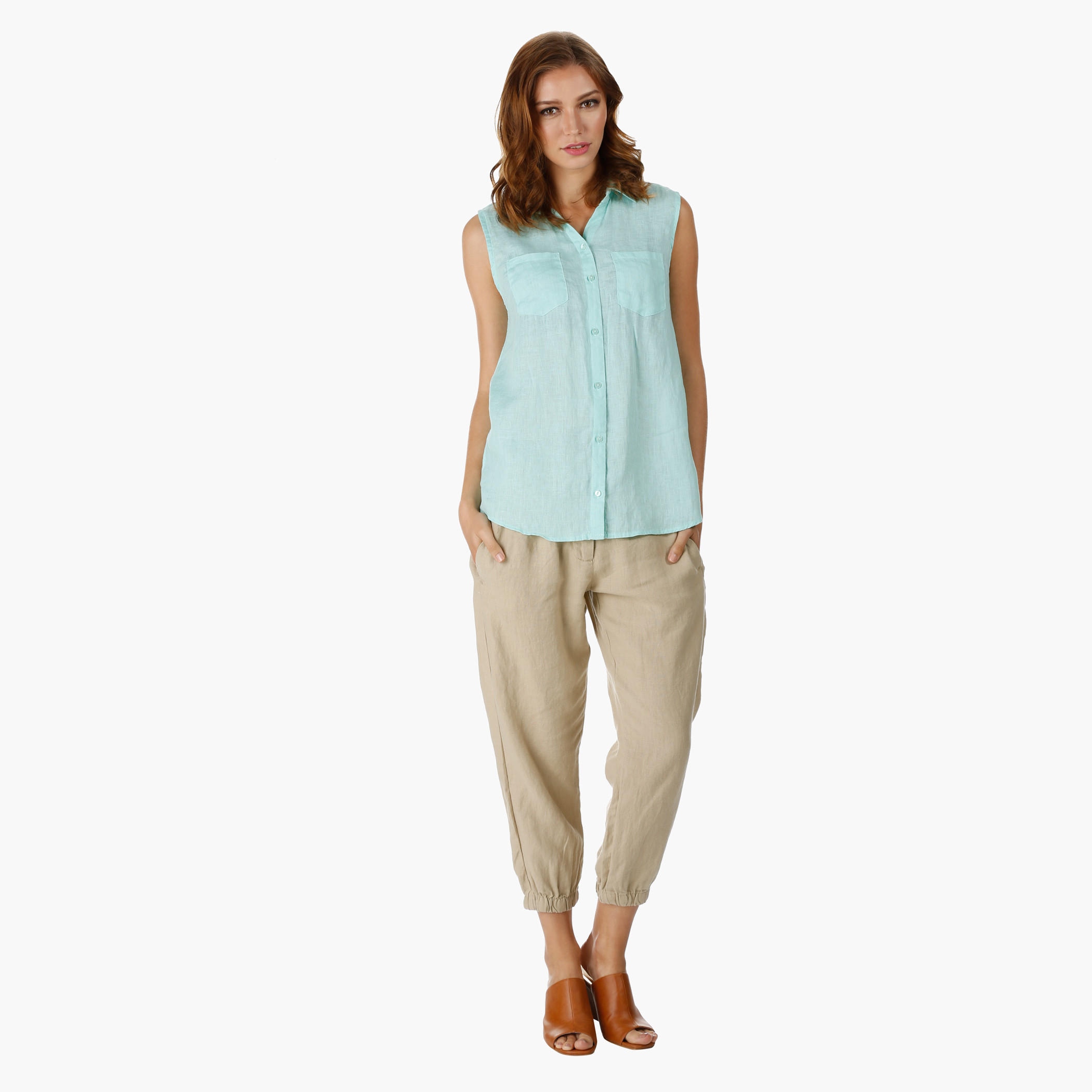 Solid Colour Top-women-clothing-shirtsandblouses-blouses-image-1