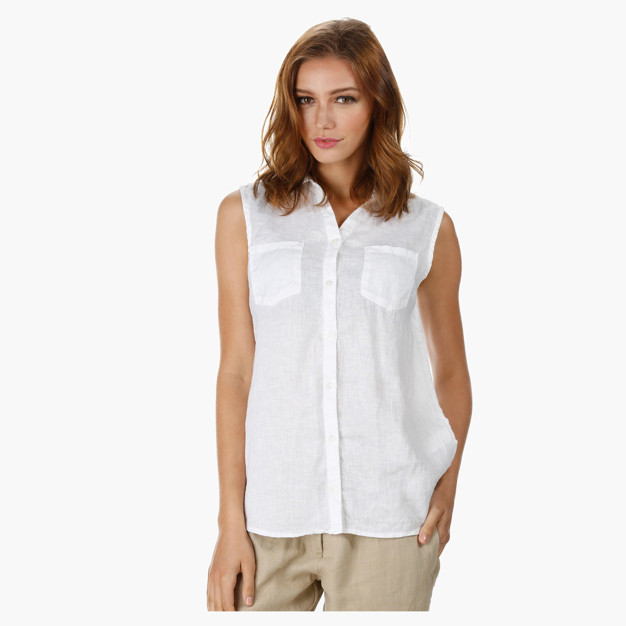 Solid Colour Top-women-clothing-shirtsandblouses-blouses-image-1