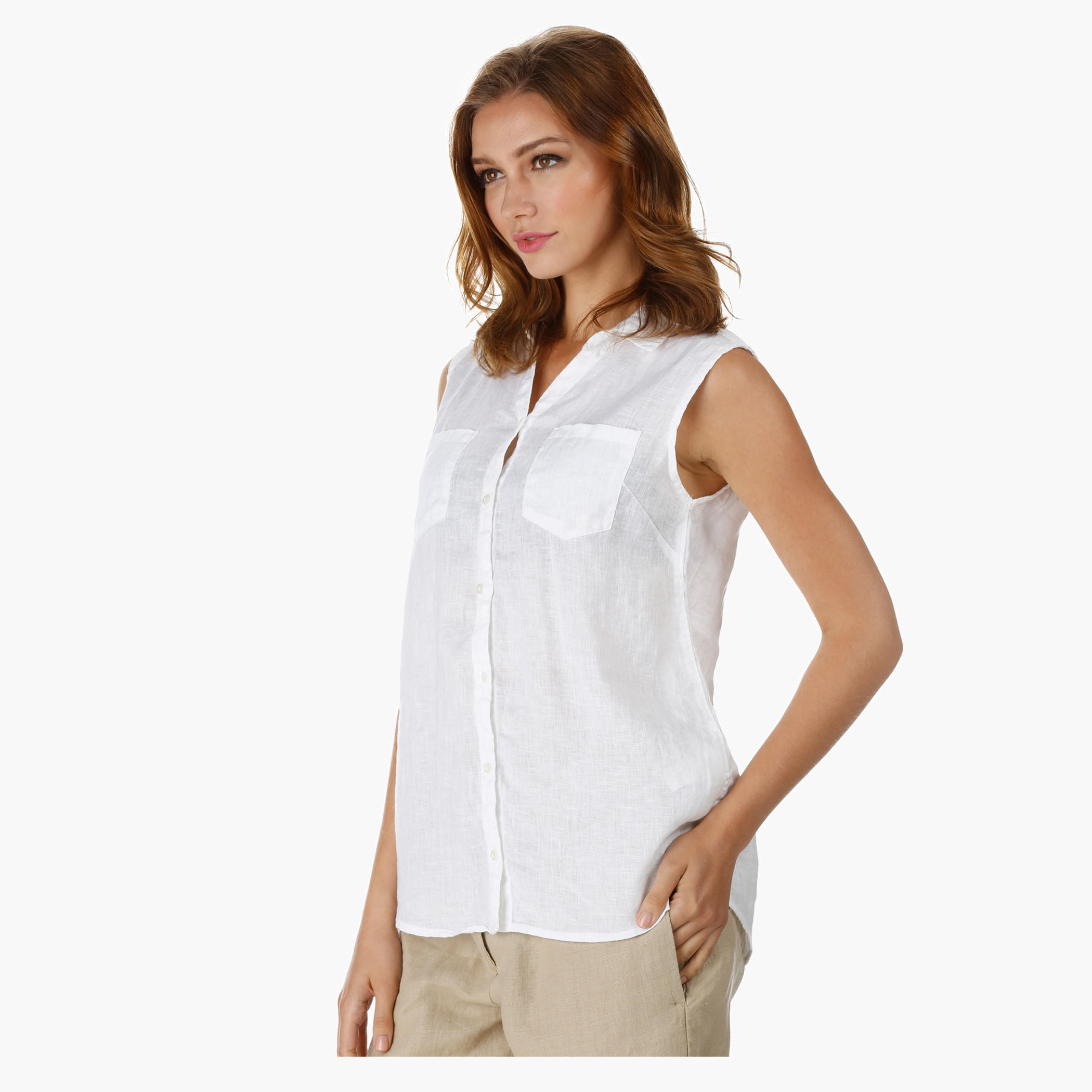 Solid Colour Top-women-clothing-shirtsandblouses-blouses-image-3