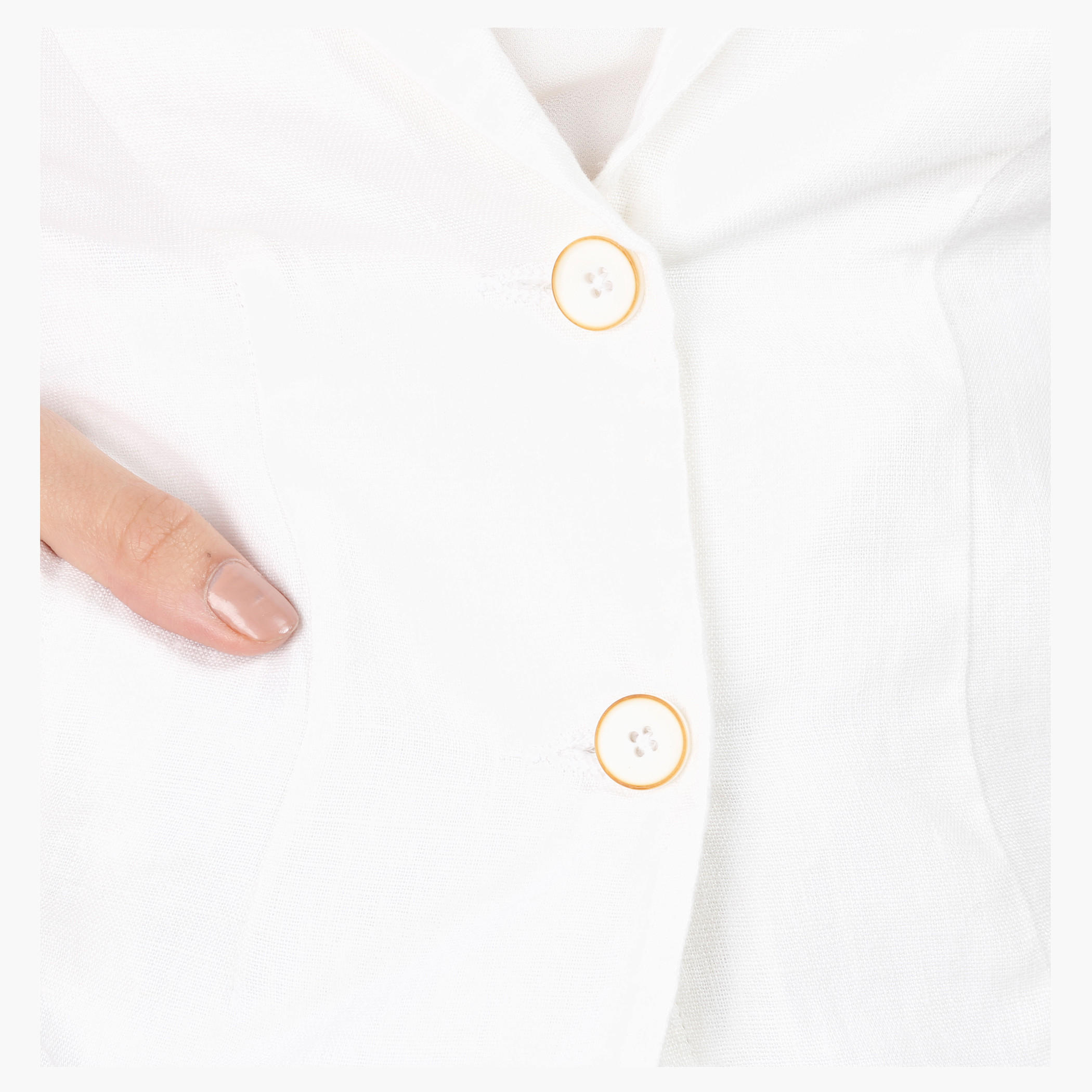 Linen Jacket with Notch Lapel and Long Sleeves in Regular Fit-women-clothing-coatsandjackets-blazers-image-9