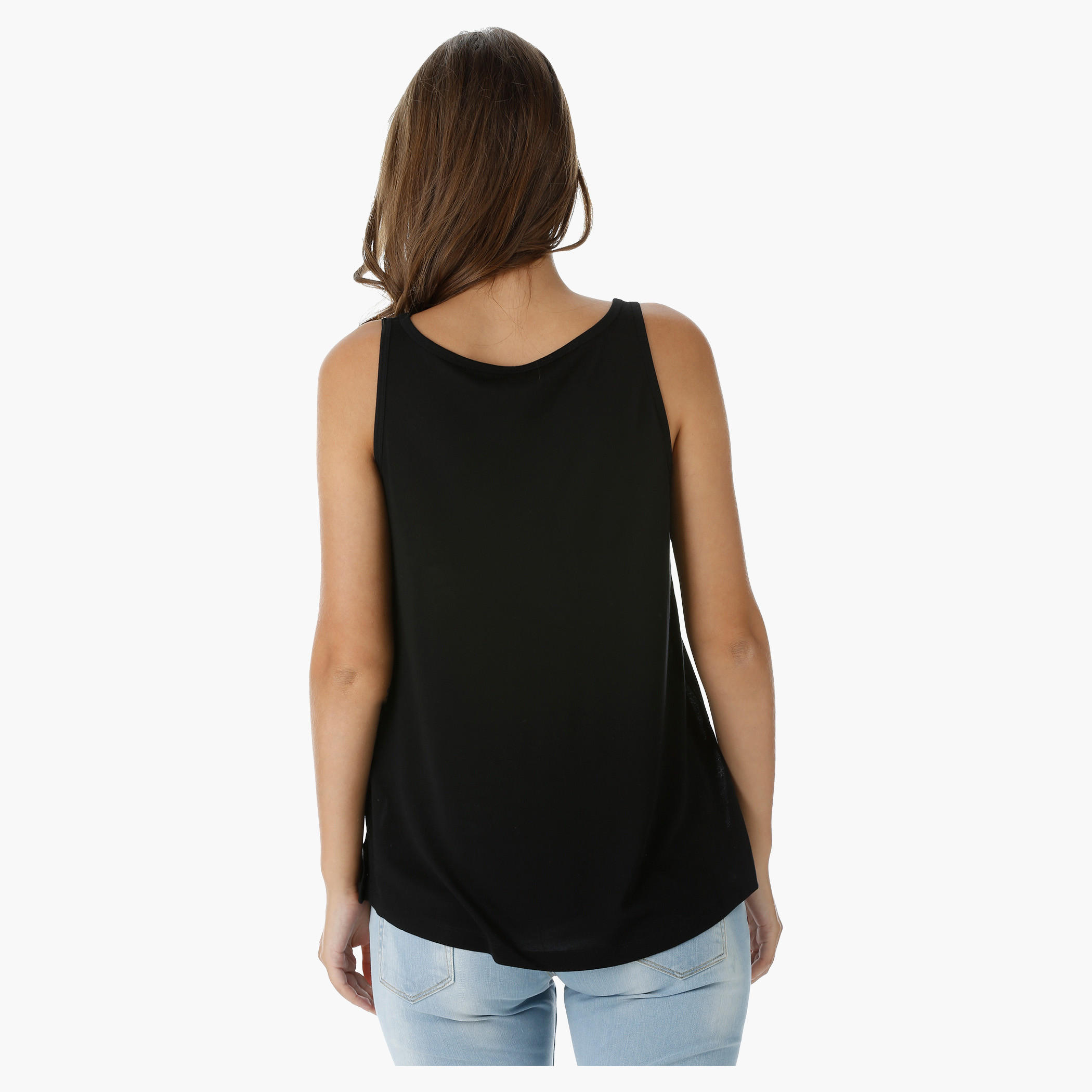 Sleeveless Round Neck Top-women-clothing-tshirts-image-2
