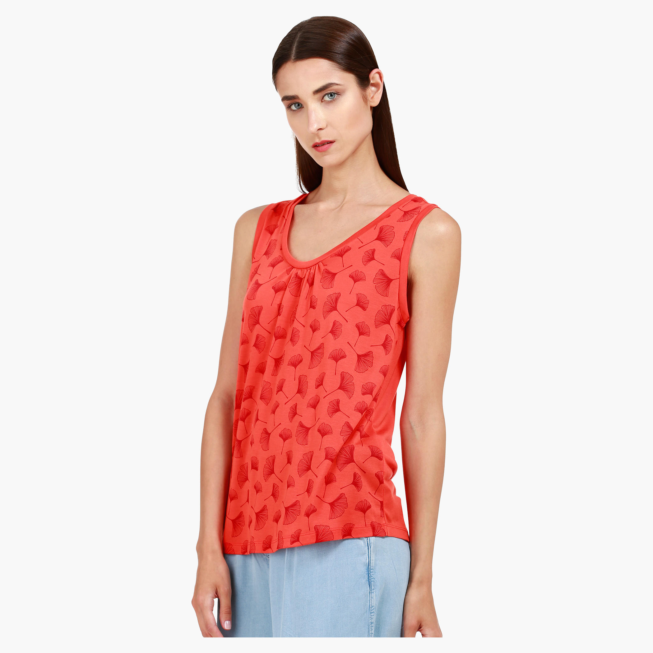 Sleeveless Top in Regular Fit-women-clothing-tshirts-image-3