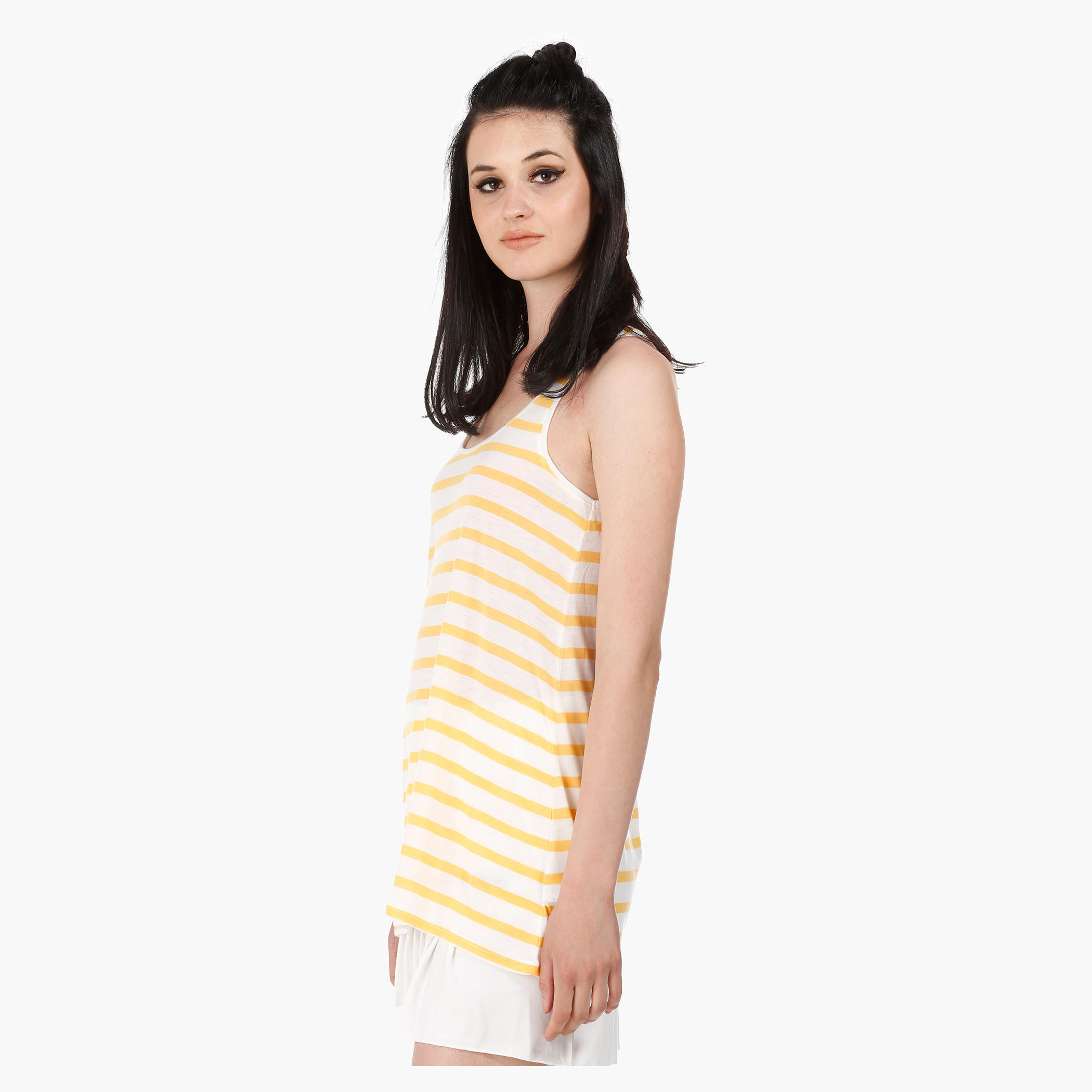 Sleeveless Top with Round Neck in Regular Fit-women-clothing-tshirts-image-8