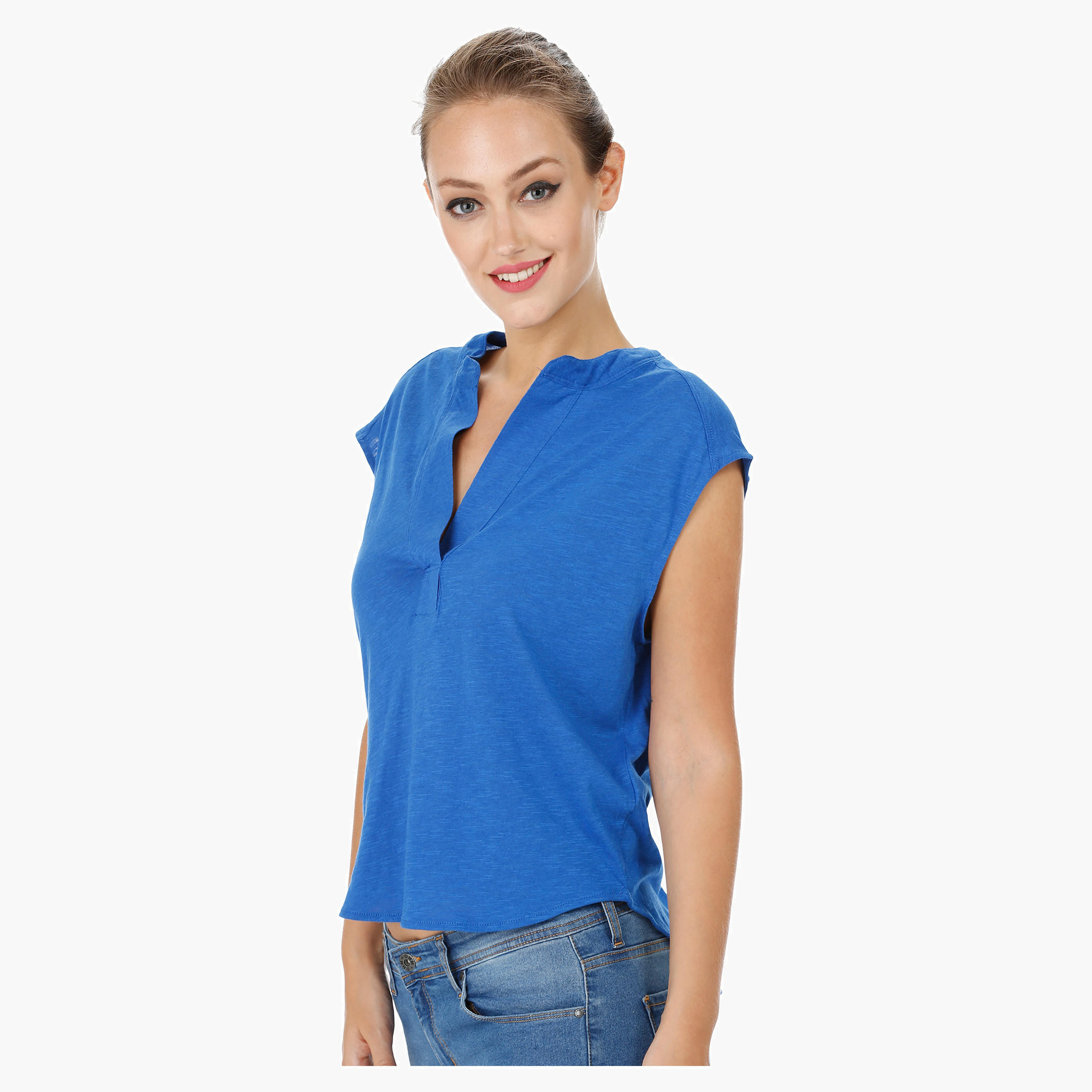 V-neck Top-women-clothing-shirtsandblouses-blouses-image-3