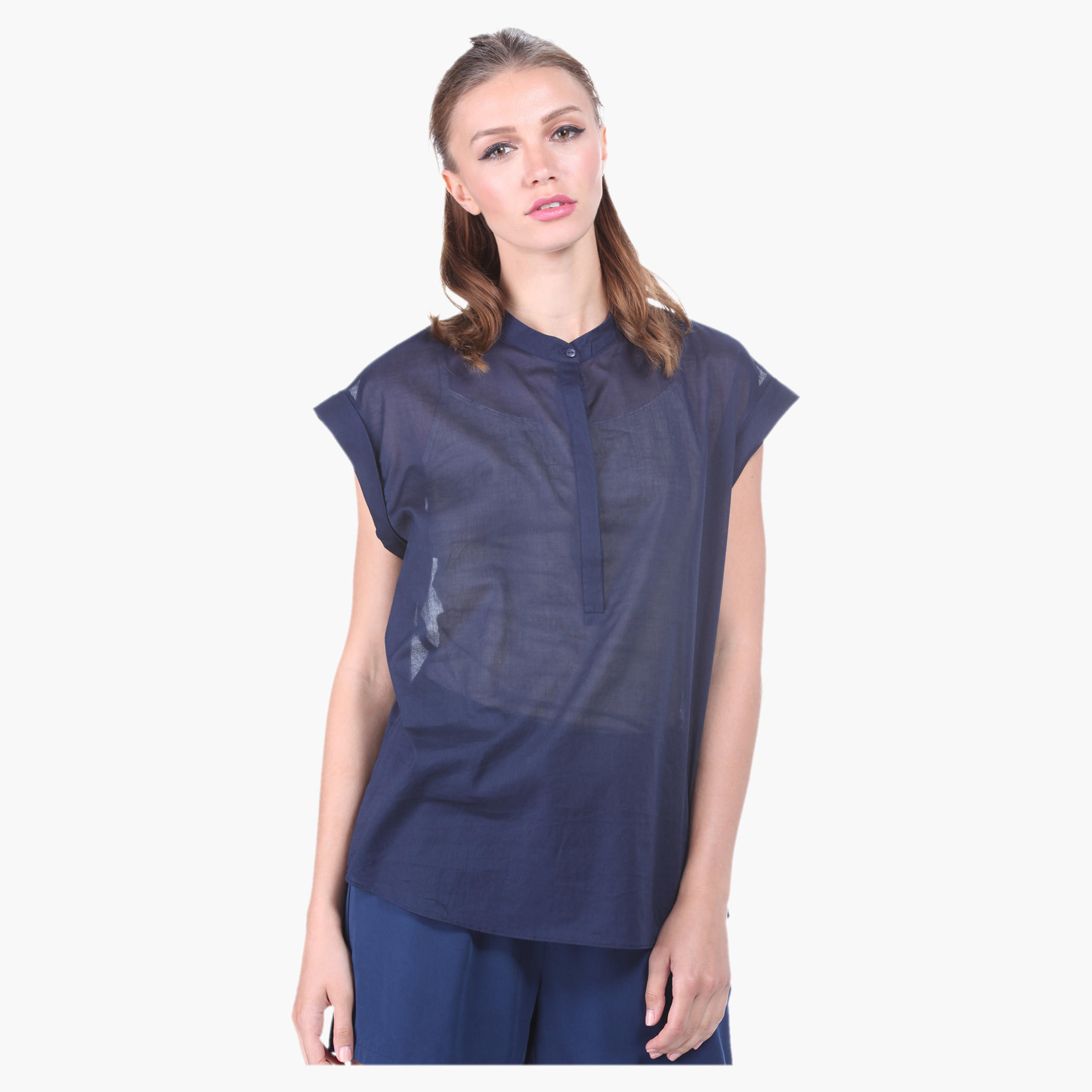 Solid Colour Shirt-women-clothing-shirtsandblouses-blouses-image-5