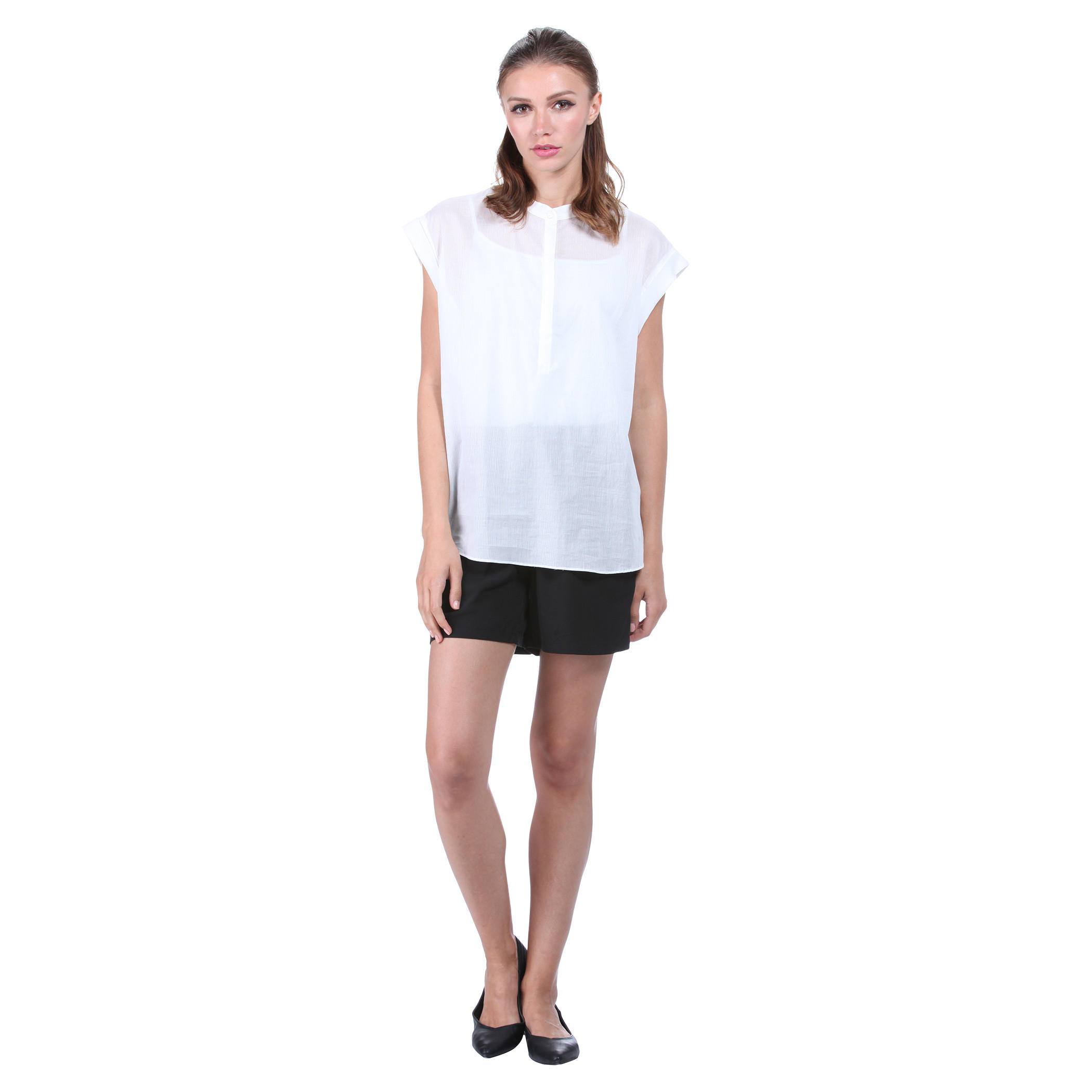 Solid Colour Shirt-women-clothing-shirtsandblouses-blouses-image-1