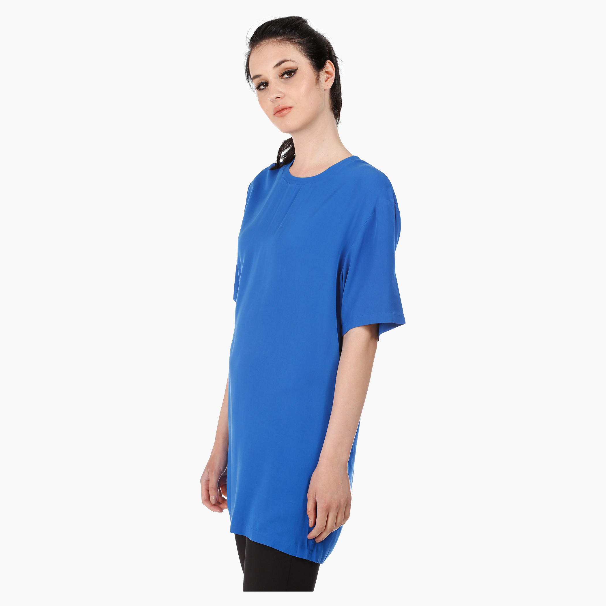 Tunic with Three Quarter Sleeves in Regular Fit-women-clothing-tshirts-image-3
