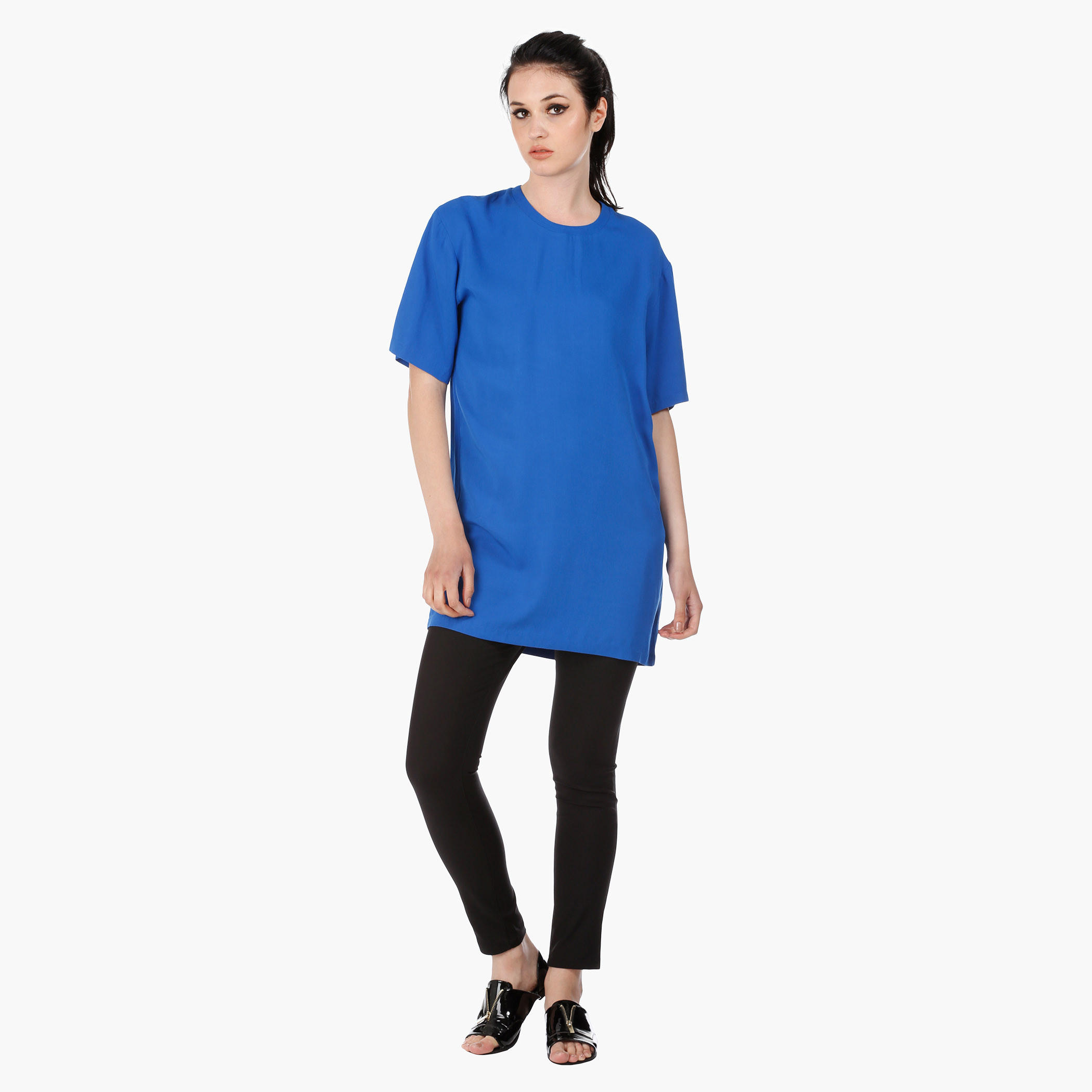 Tunic with Three Quarter Sleeves in Regular Fit-women-clothing-tshirts-image-5