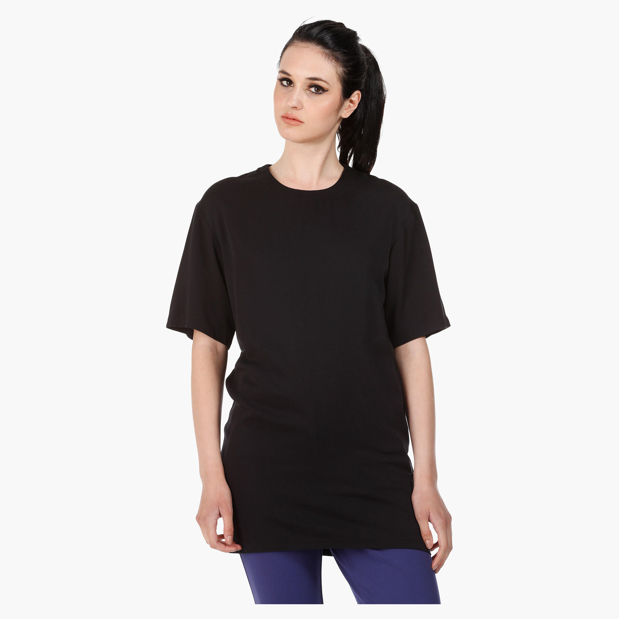 Tunic with Three Quarter Sleeves in Regular Fit-women-clothing-tshirts-image-6