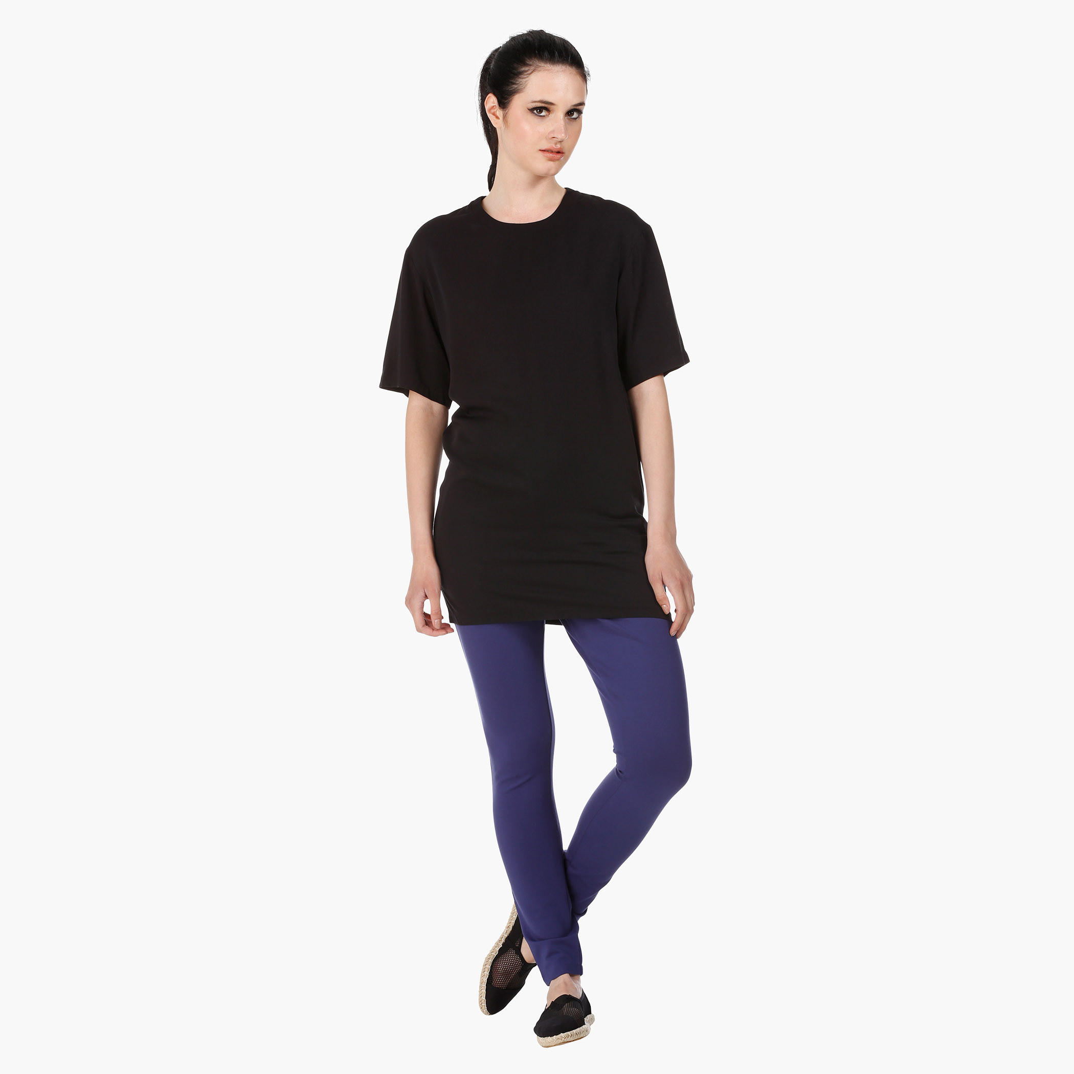 Tunic with Three Quarter Sleeves in Regular Fit-women-clothing-tshirts-image-10
