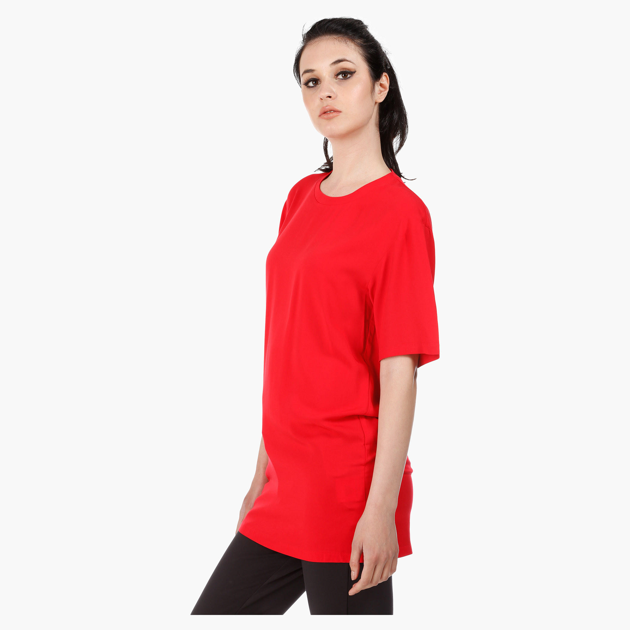 Tunic with Three Quarter Sleeves in Regular Fit-women-clothing-tshirts-image-13