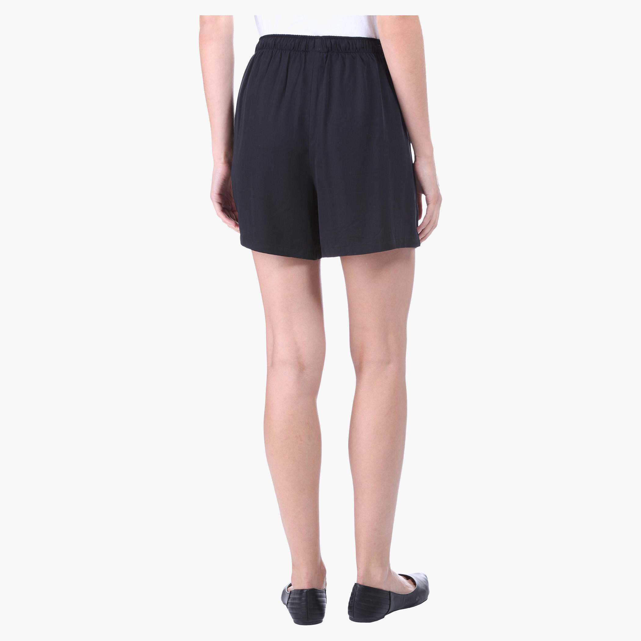 Solid Colour Shorts-women-clothing-bottoms-shorts-image-4