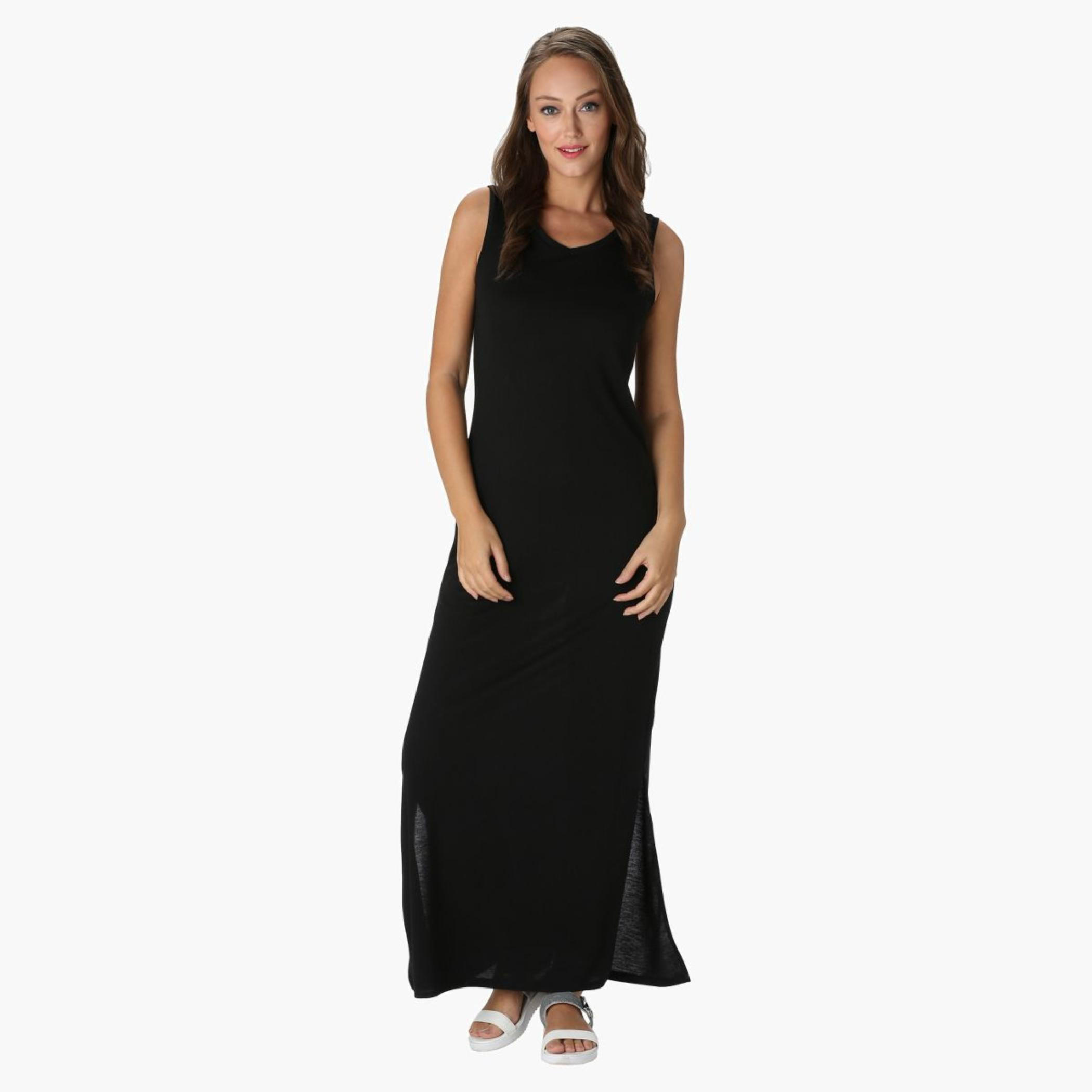 Solid Colour Maxi Dress-women-clothing-dresses-image-4