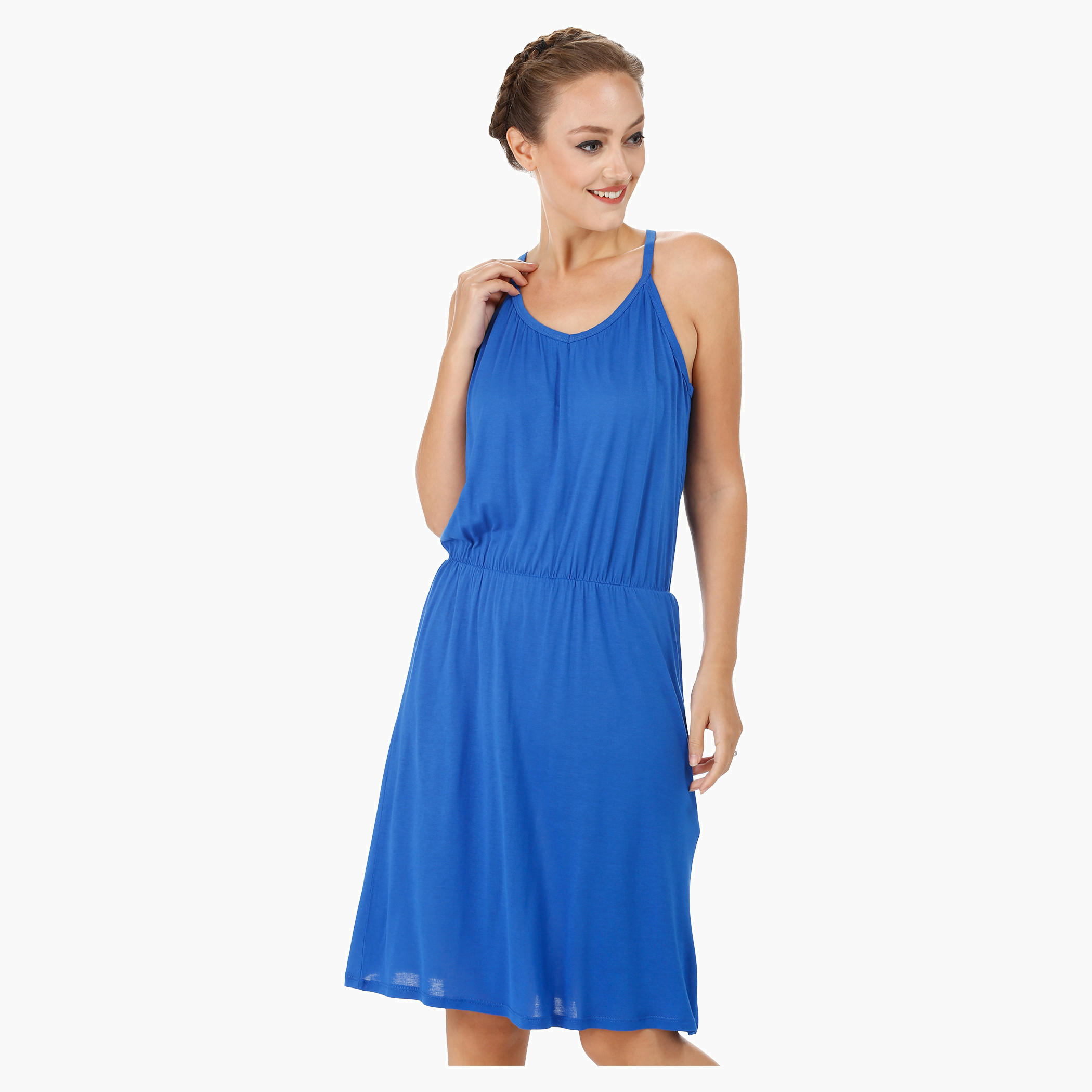 V-neck Midi Dress-women-clothing-dresses-image-5
