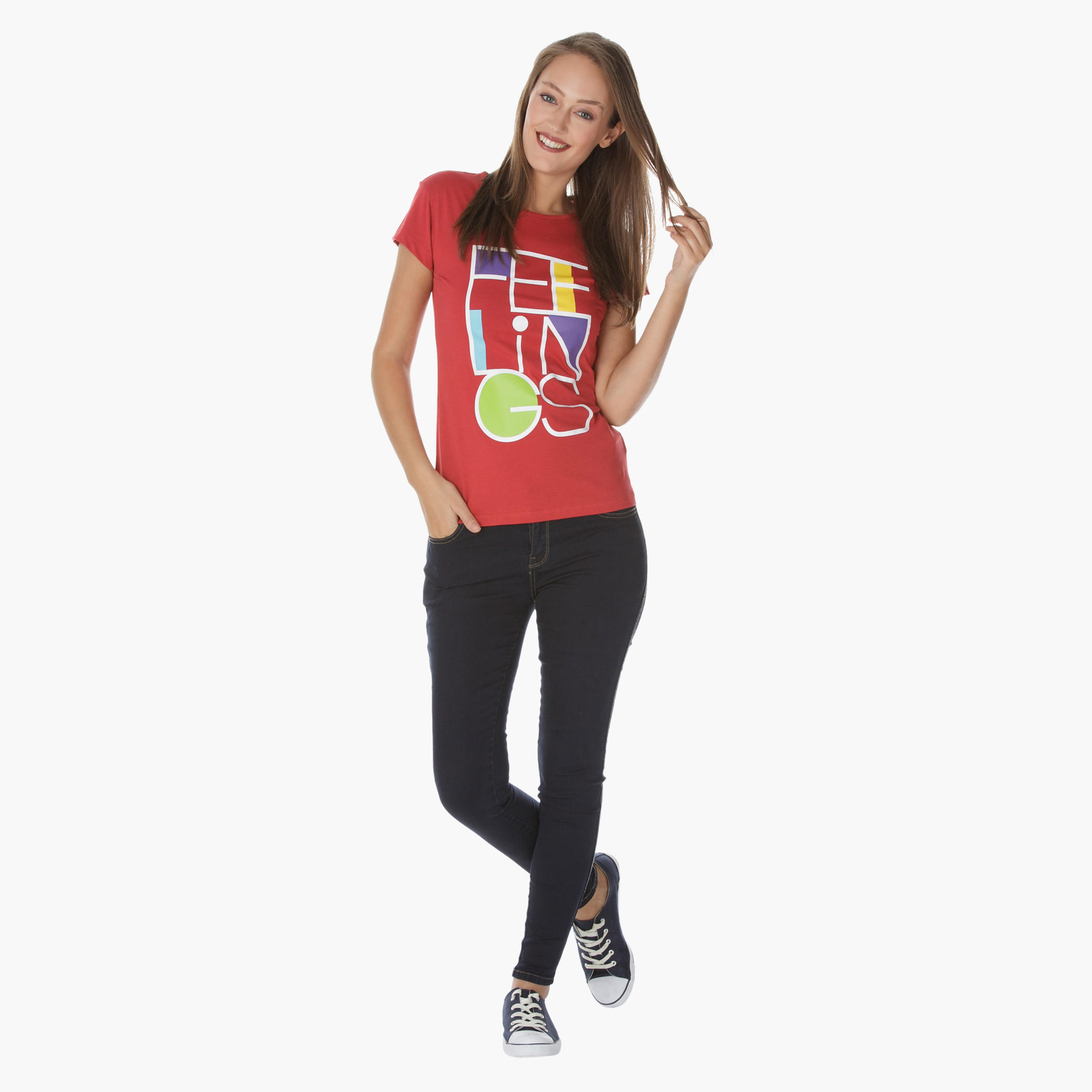 Short-sleeved Printed T-shirt-women-clothing-tshirts-image-1