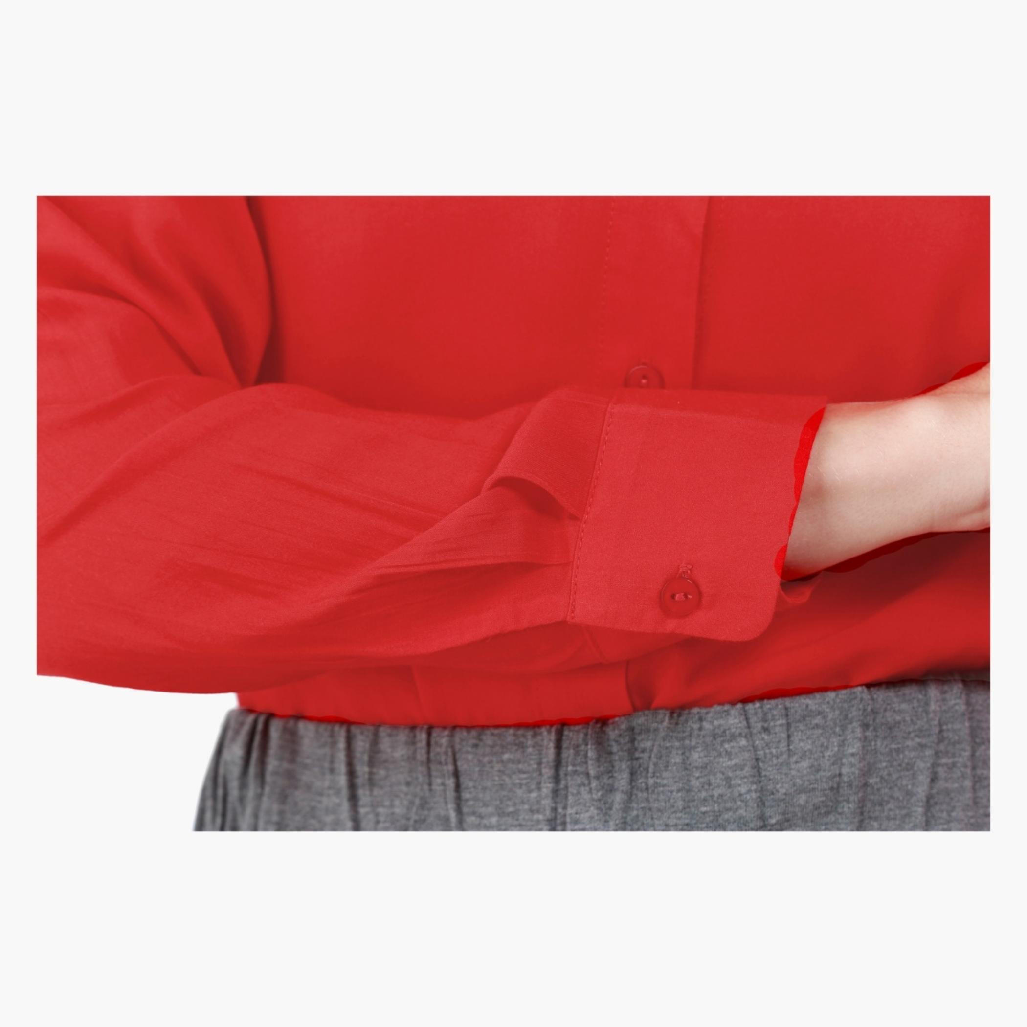 Basic Casual Shirt with Long Sleeves-women-clothing-shirtsandblouses-blouses-image-2