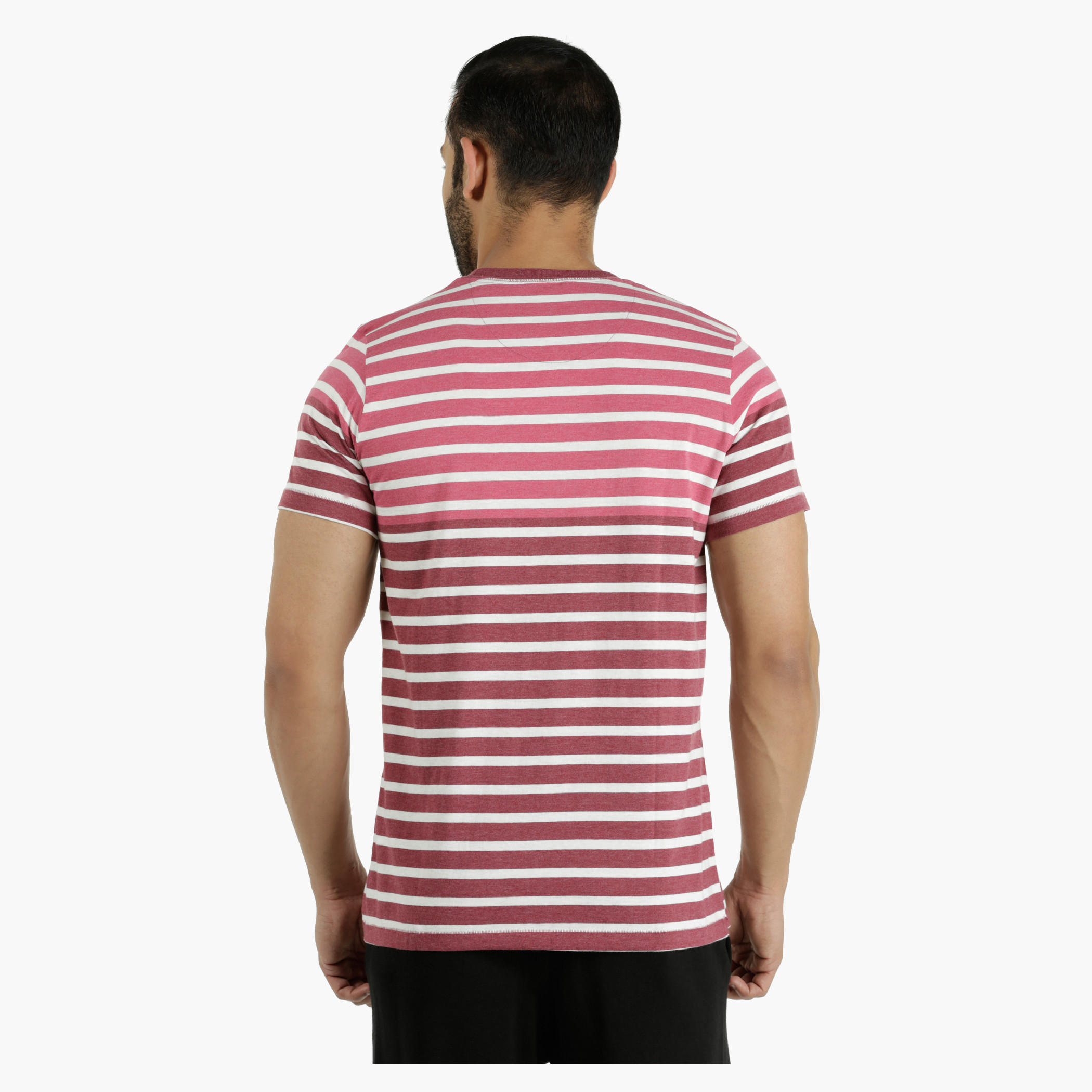 Casual T-Shirt with Crew Neck and Stripes in Regular Fit-men-clothing-tshirtsandpolos-tshirts-image-2