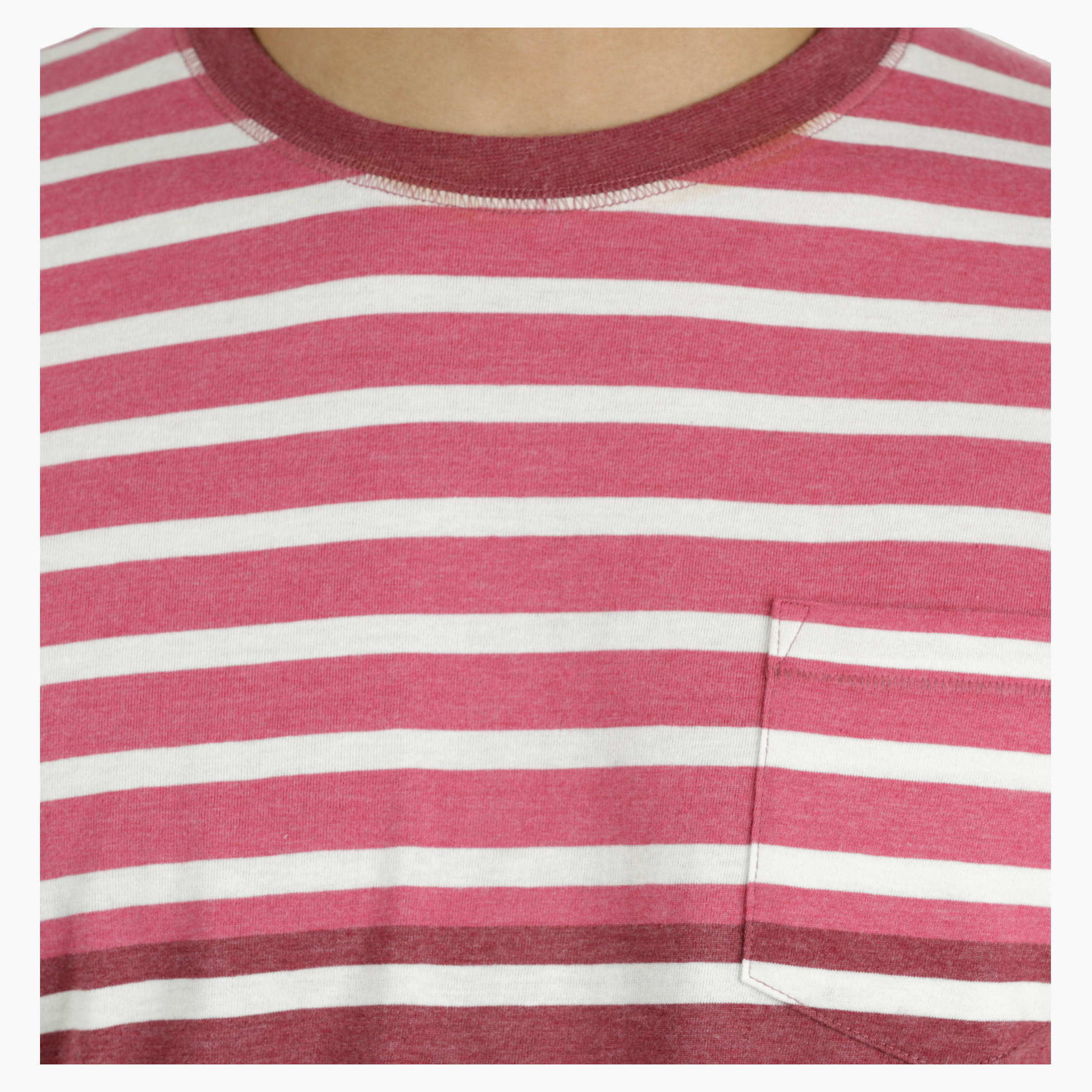 Casual T-Shirt with Crew Neck and Stripes in Regular Fit-men-clothing-tshirtsandpolos-tshirts-image-4