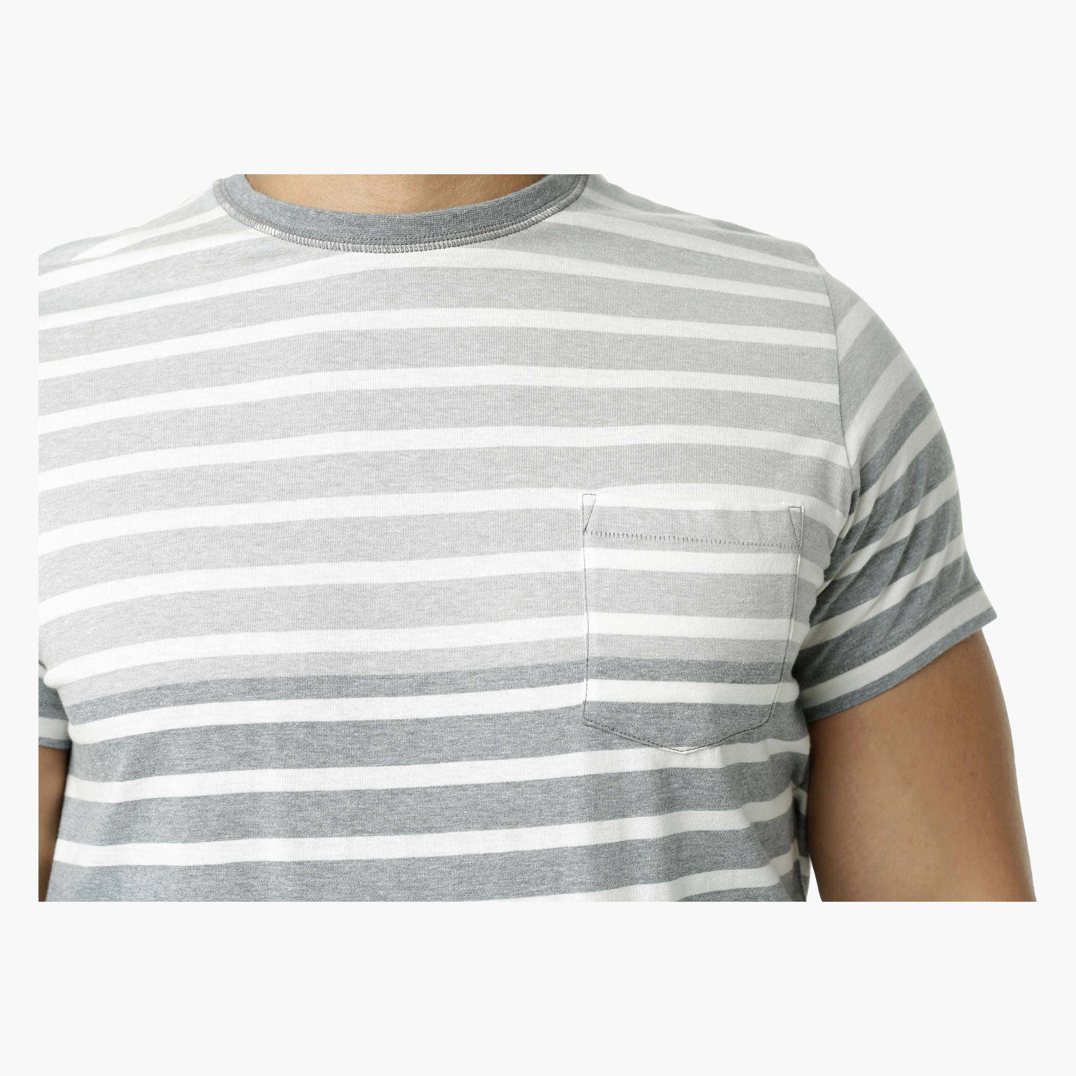 Casual T-Shirt with Crew Neck and Stripes in Regular Fit-men-clothing-tshirtsandpolos-tshirts-image-4