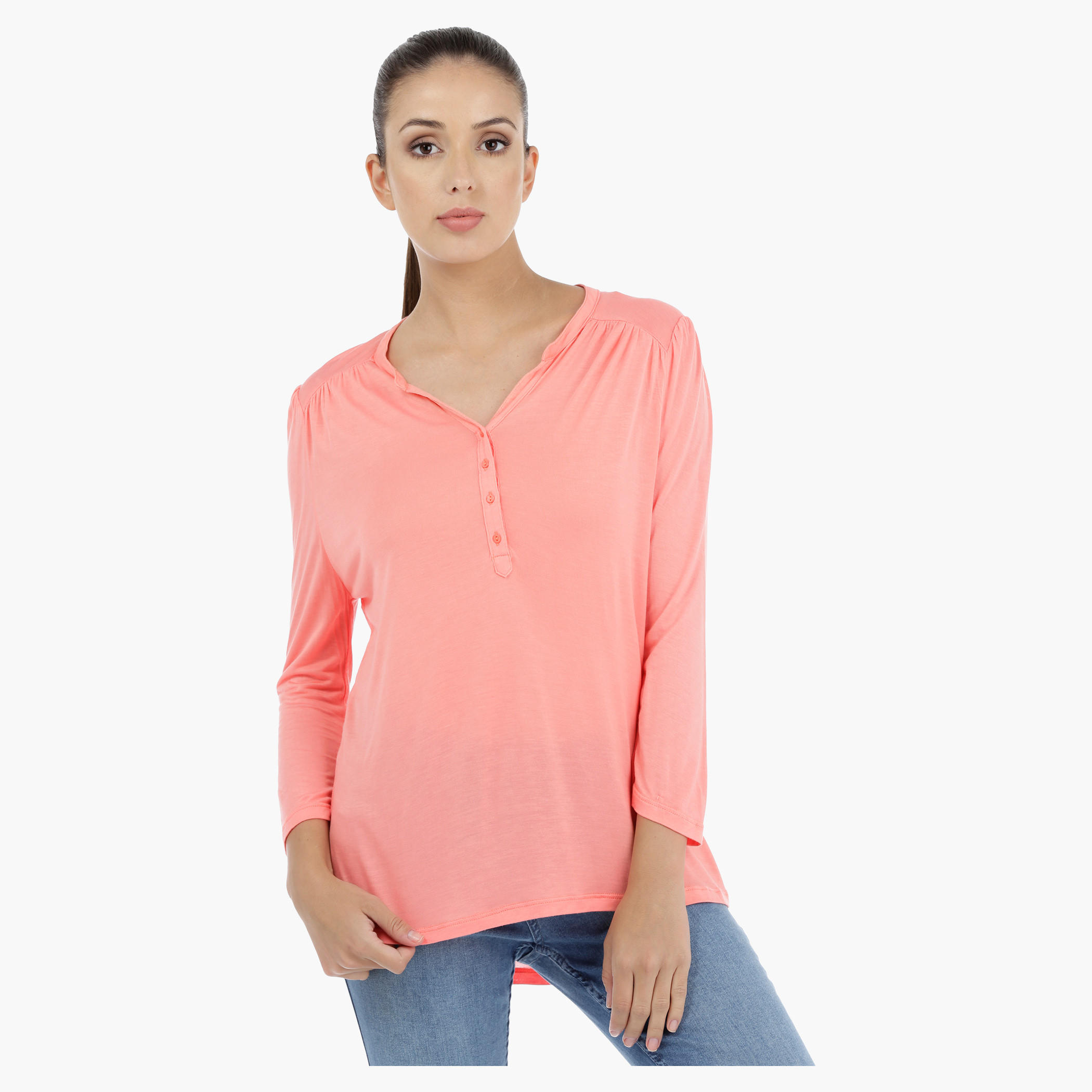 Knit Top with Long Sleeves-women-clothing-tshirts-image-5