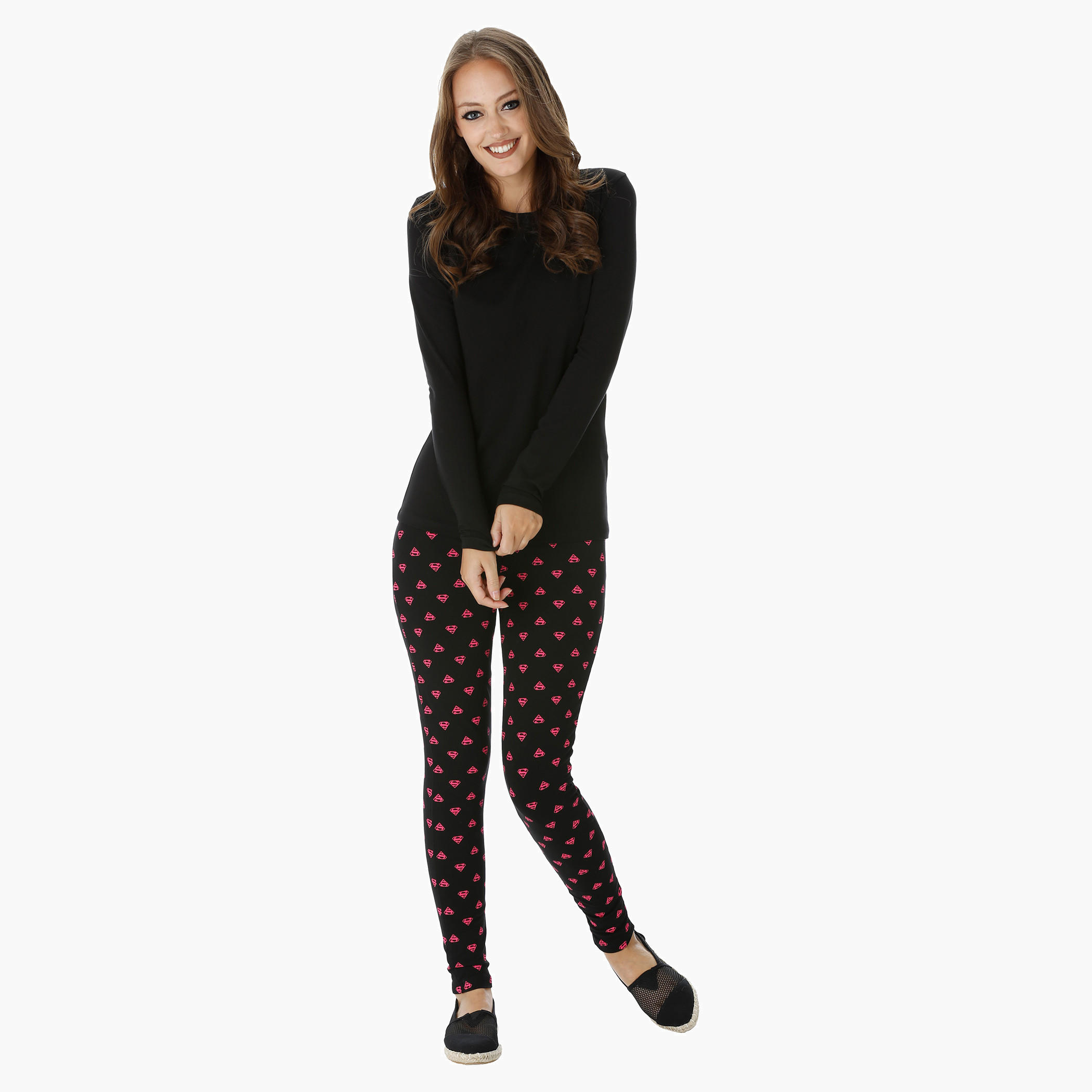 Crew Neck T-Shirt with Long Sleeves-women-clothing-tshirts-image-5