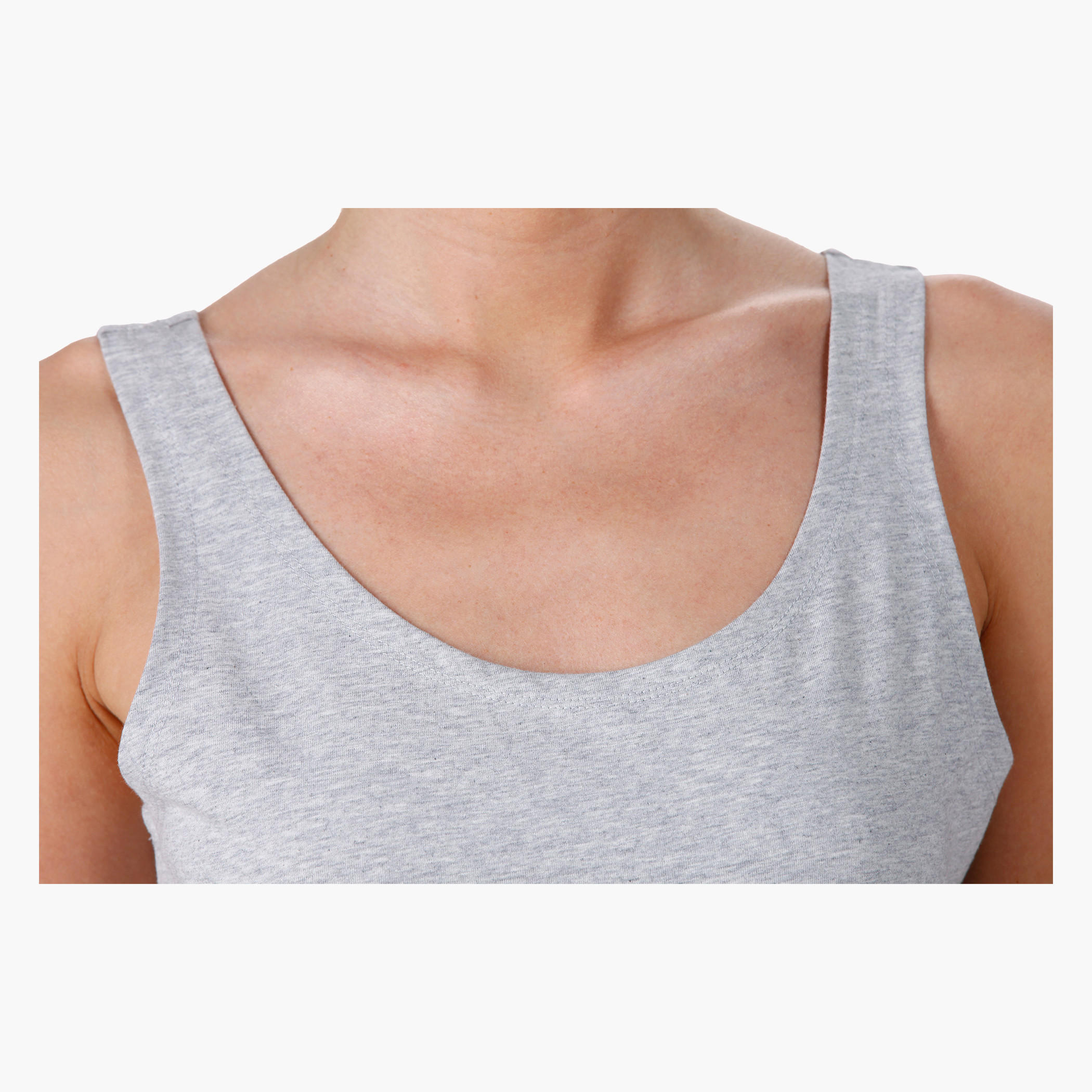 Sleeveless Long Vest with Crew Neck-women-clothing-tshirts-image-4