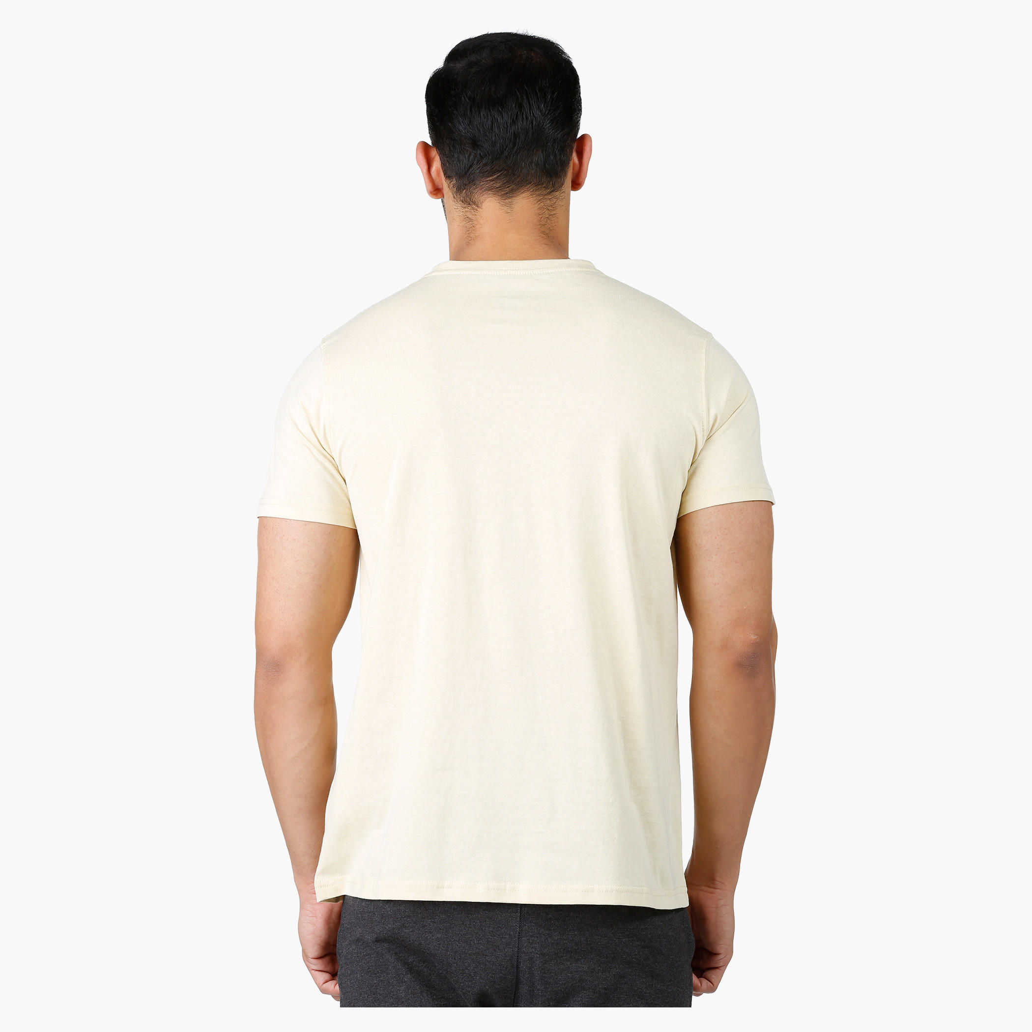 Printed Cotton T-Shirt with Crew Neck and Short Sleeves in Regular Fit-men-clothing-tshirtsandpolos-tshirts-image-2