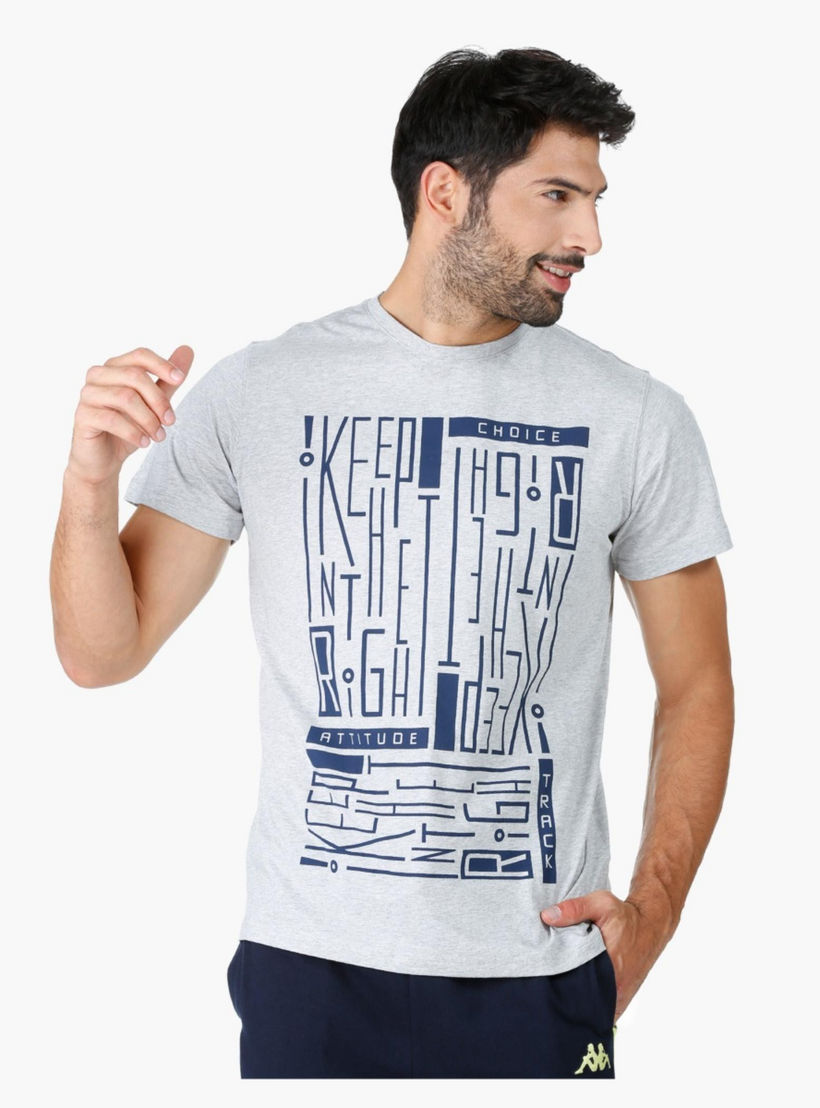 Crew Neck Cotton T-Shirt with Graphic Print and Short Sleeves-men-clothing-tshirtsandpolos-tshirts-image-1