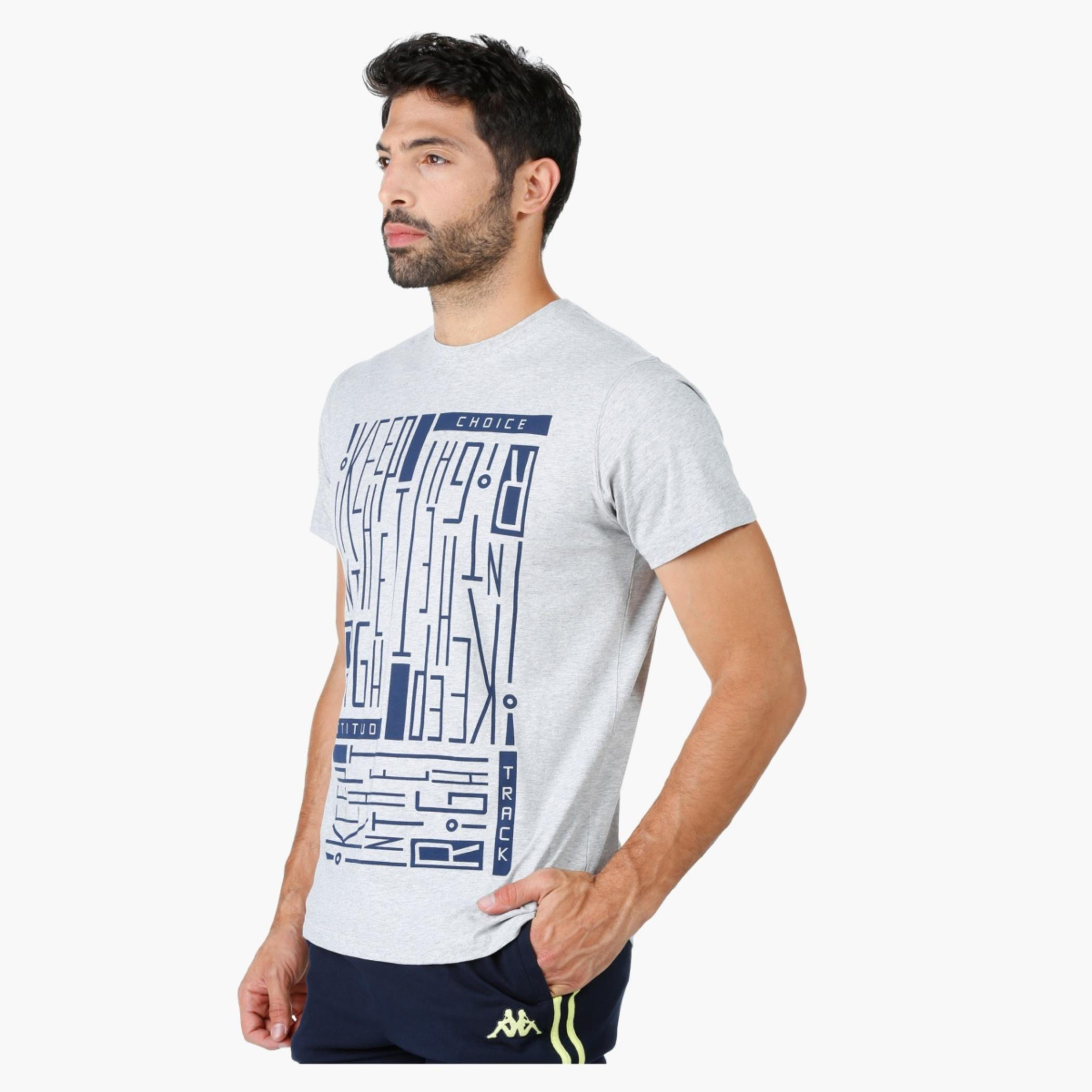 Crew Neck Cotton T-Shirt with Graphic Print and Short Sleeves-men-clothing-tshirtsandpolos-tshirts-image-3