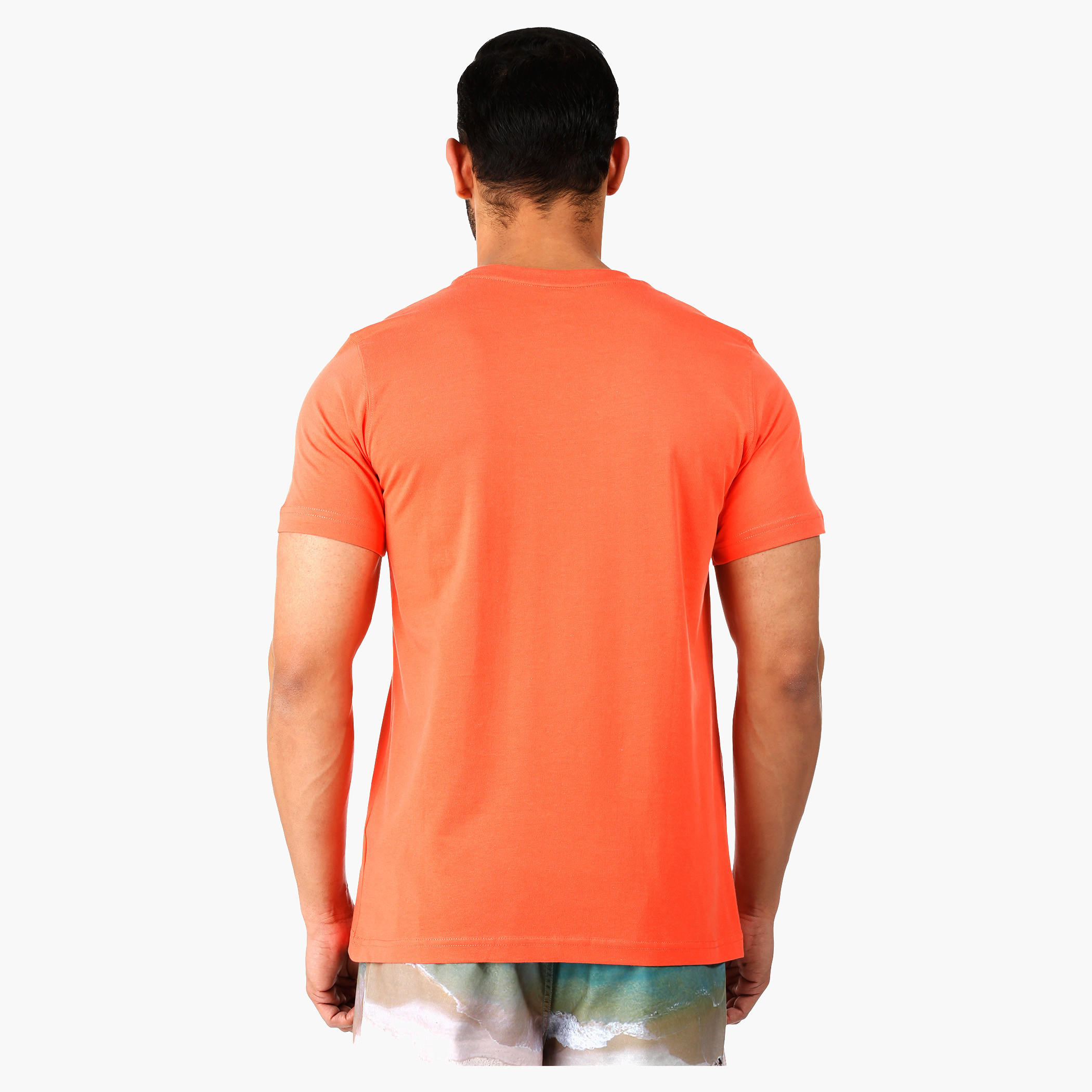 Printed Cotton Crew Neck T-Shirt with Short Sleeves-men-clothing-tshirtsandpolos-tshirts-image-2