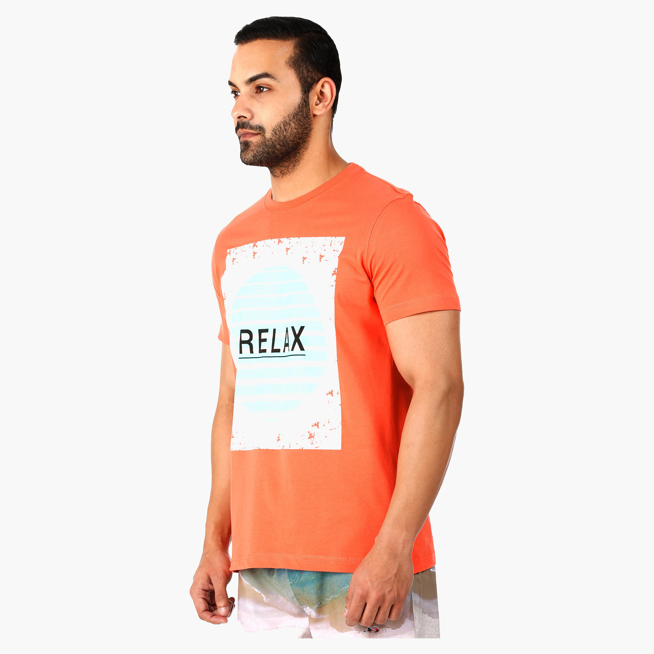 Printed Cotton Crew Neck T-Shirt with Short Sleeves-men-clothing-tshirtsandpolos-tshirts-image-3