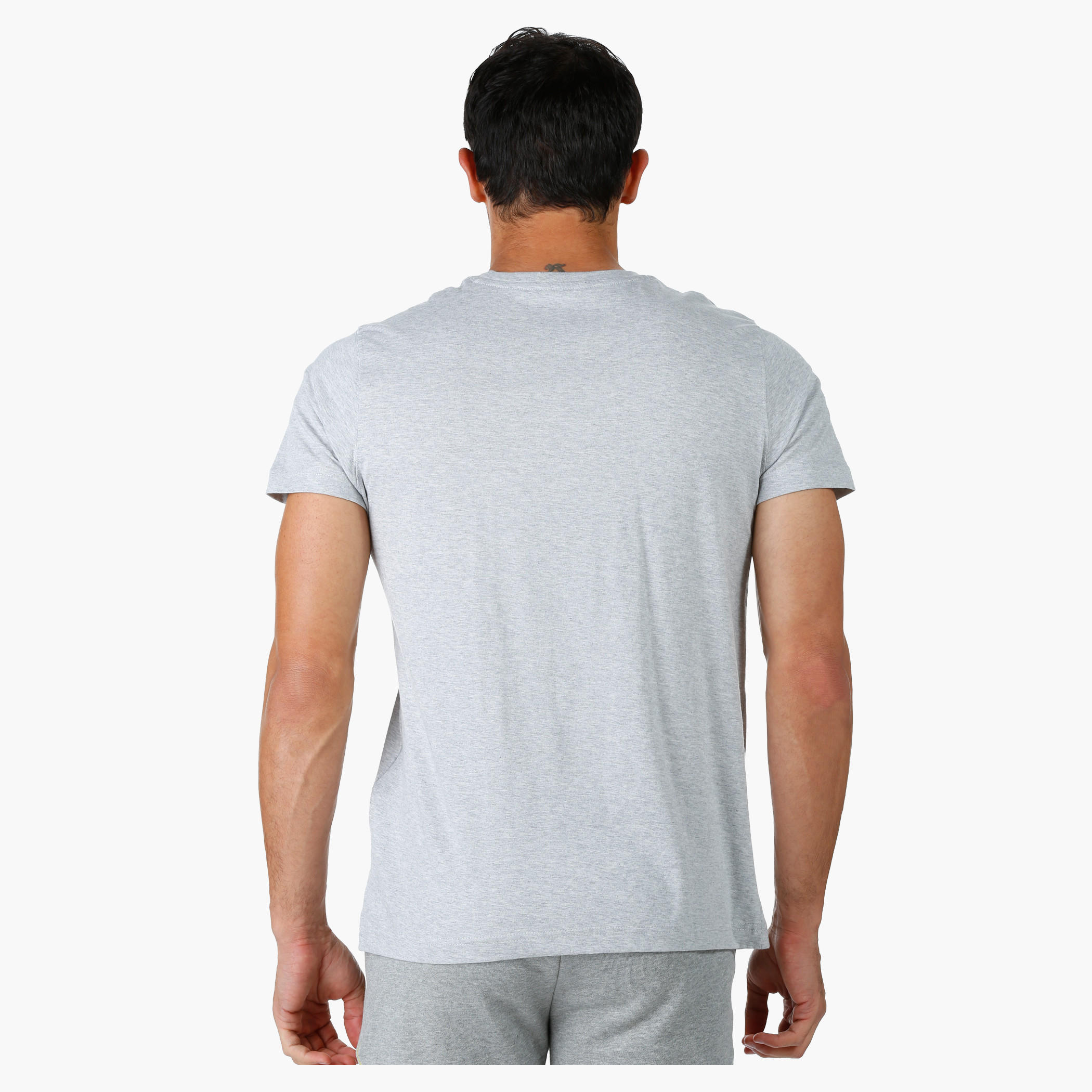 Crew Neck Cotton T-Shirt with Graphic Print and Short Sleeves-men-clothing-tshirtsandpolos-tshirts-image-2