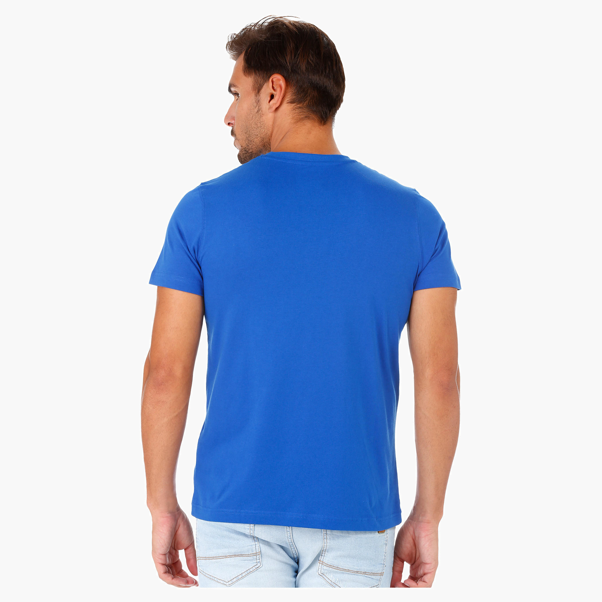 T-Shirt with Crew Neck and Short Sleeves in Regular Fit-men-clothing-tshirtsandpolos-tshirts-image-2