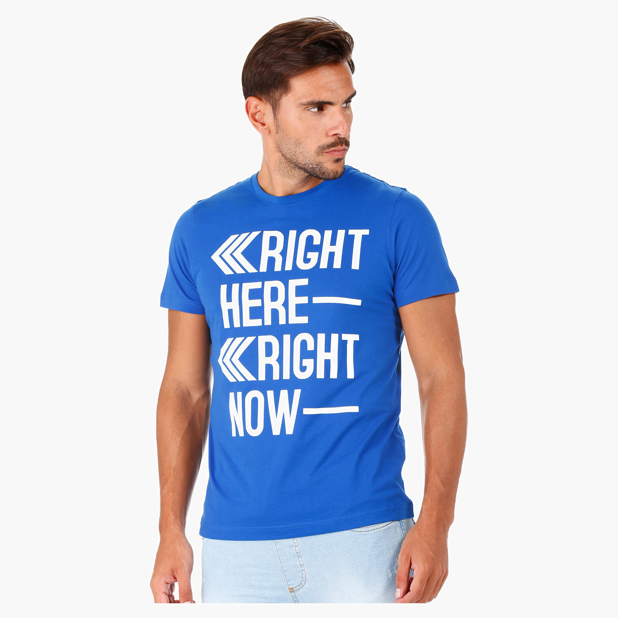 T-Shirt with Crew Neck and Short Sleeves in Regular Fit-men-clothing-tshirtsandpolos-tshirts-image-3