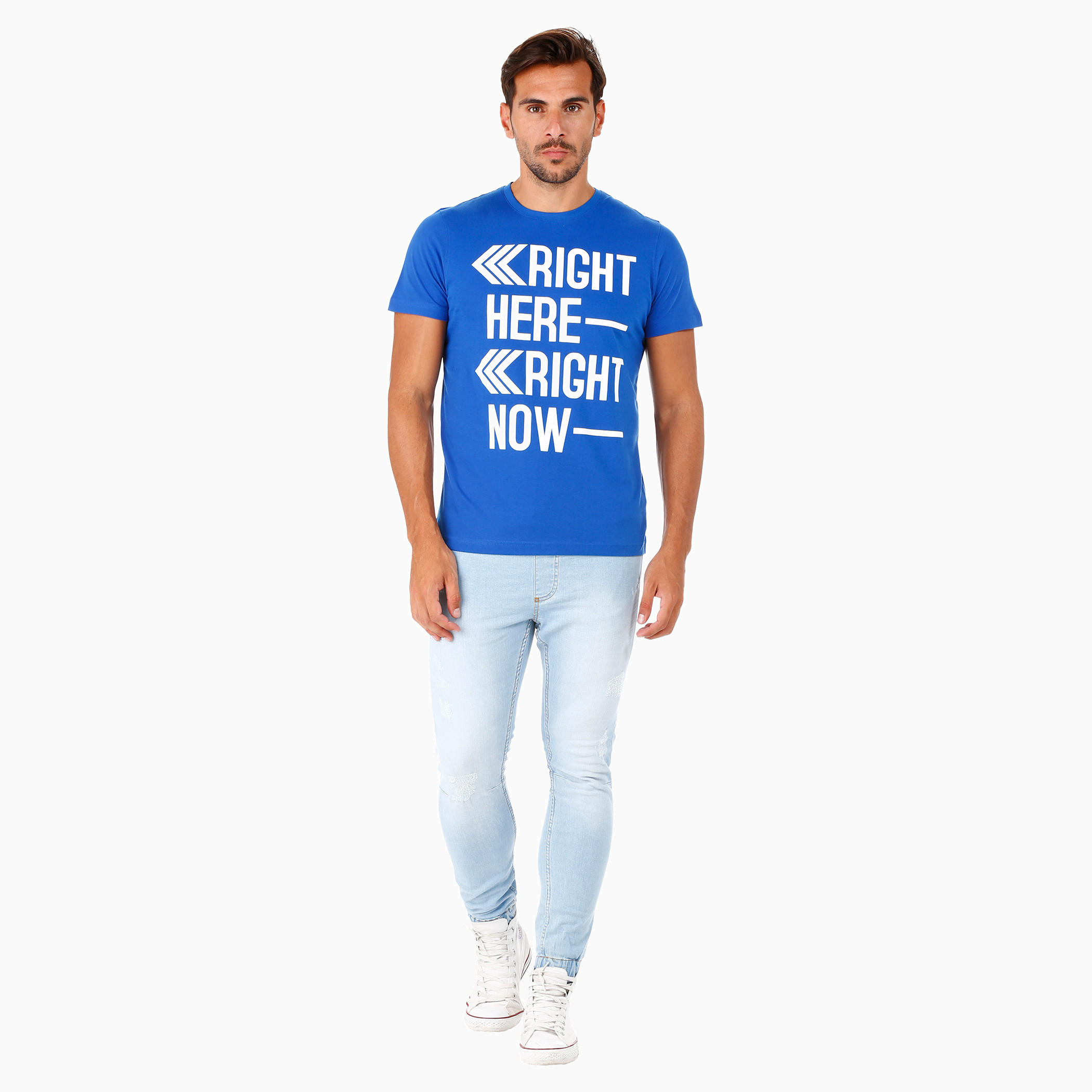 T-Shirt with Crew Neck and Short Sleeves in Regular Fit-men-clothing-tshirtsandpolos-tshirts-image-5