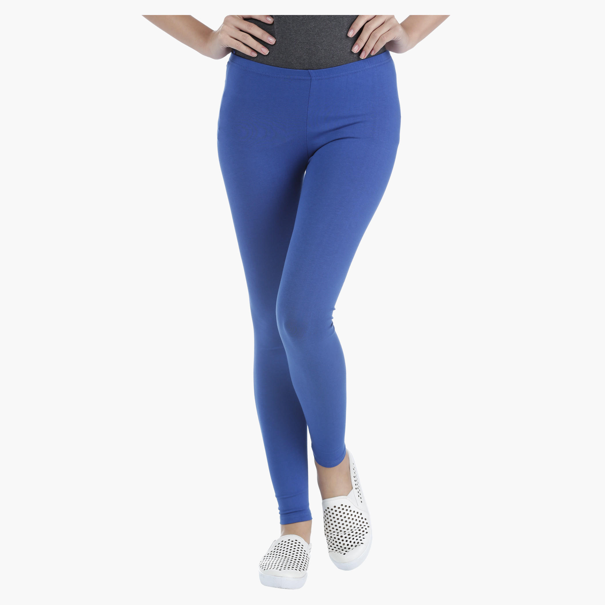 Basic Long Leggings in Regular Fit-women-clothing-bottoms-leggings-image-1