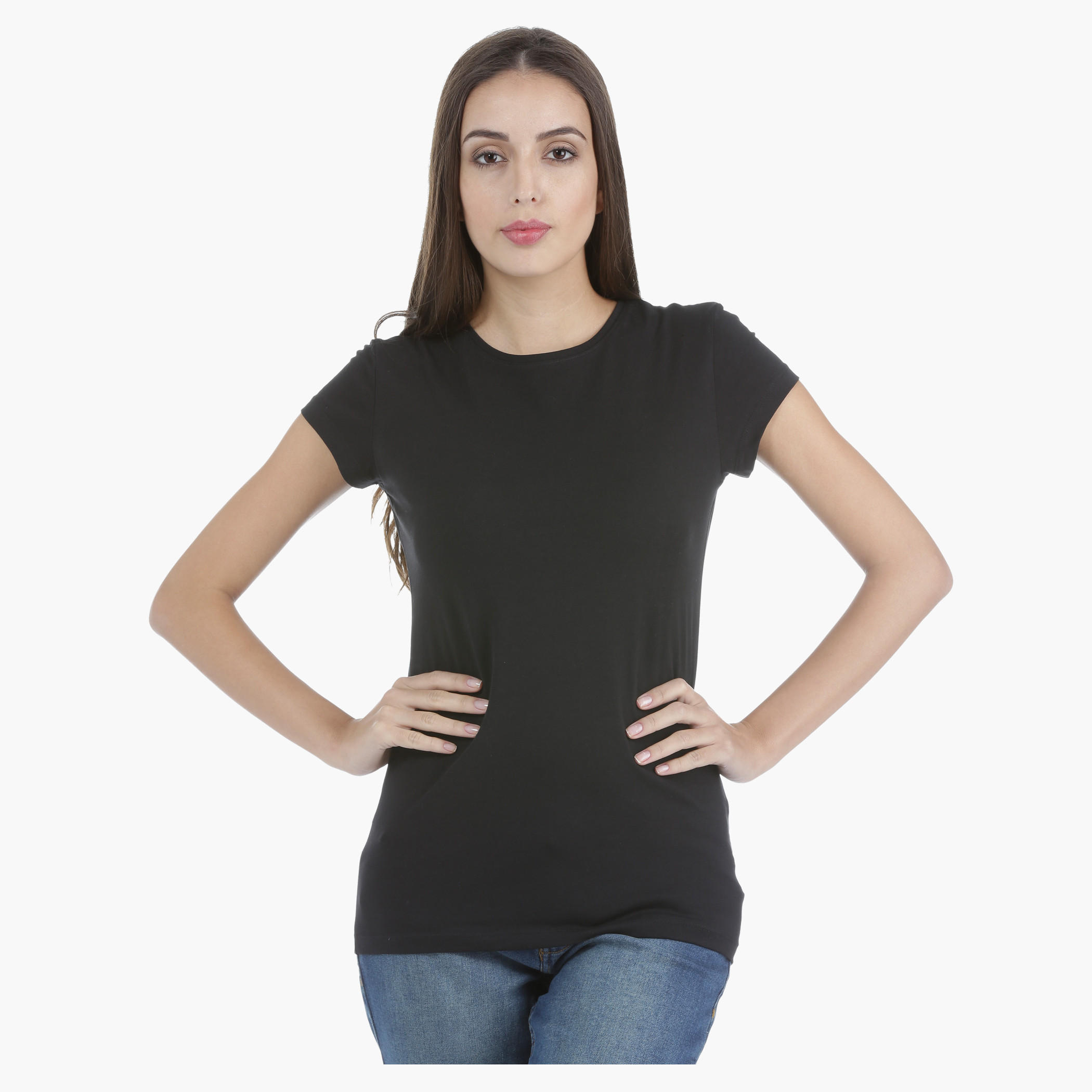 Basic T-Shirt in Regular Fit-women-clothing-tshirts-image-1