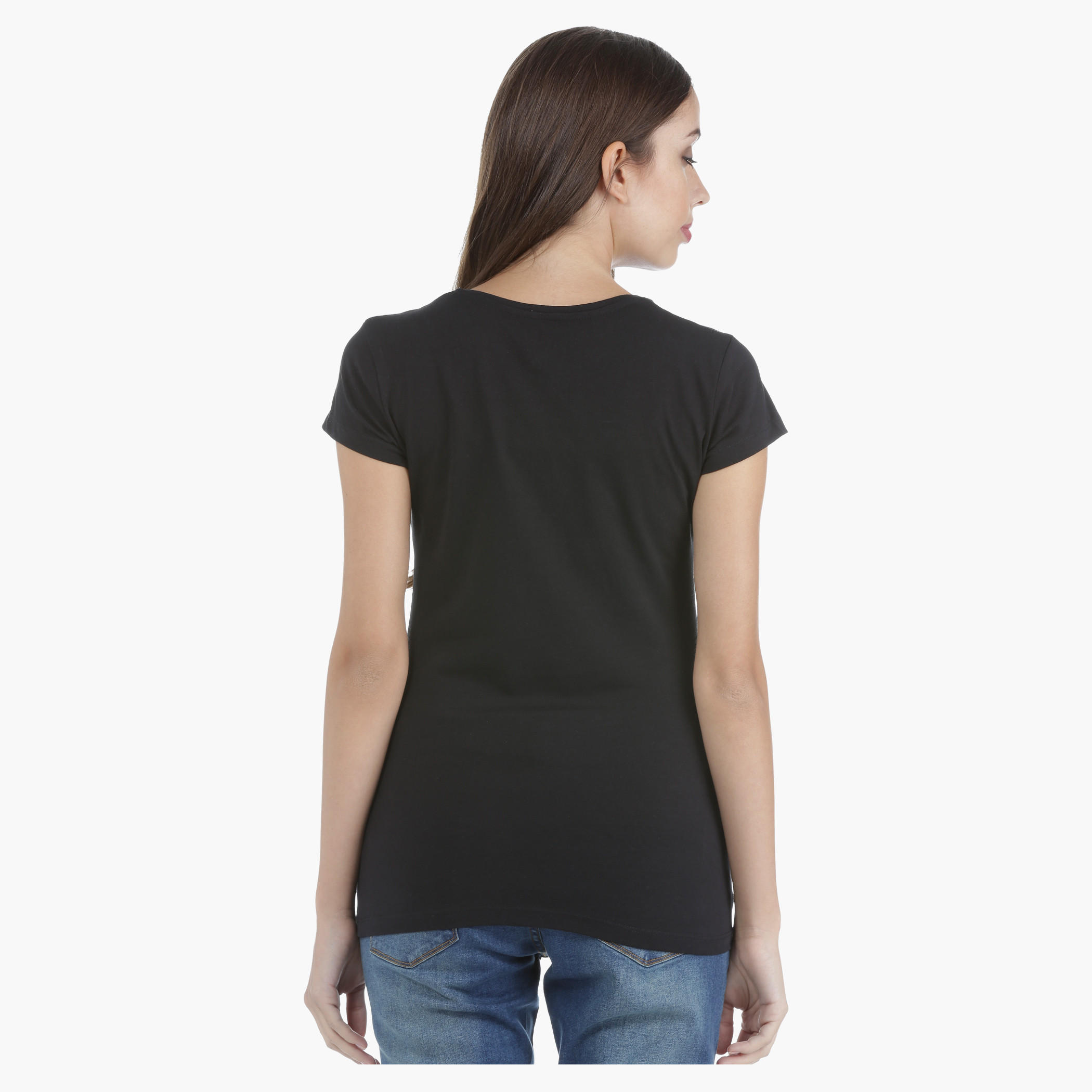 Basic T-Shirt in Regular Fit-women-clothing-tshirts-image-2