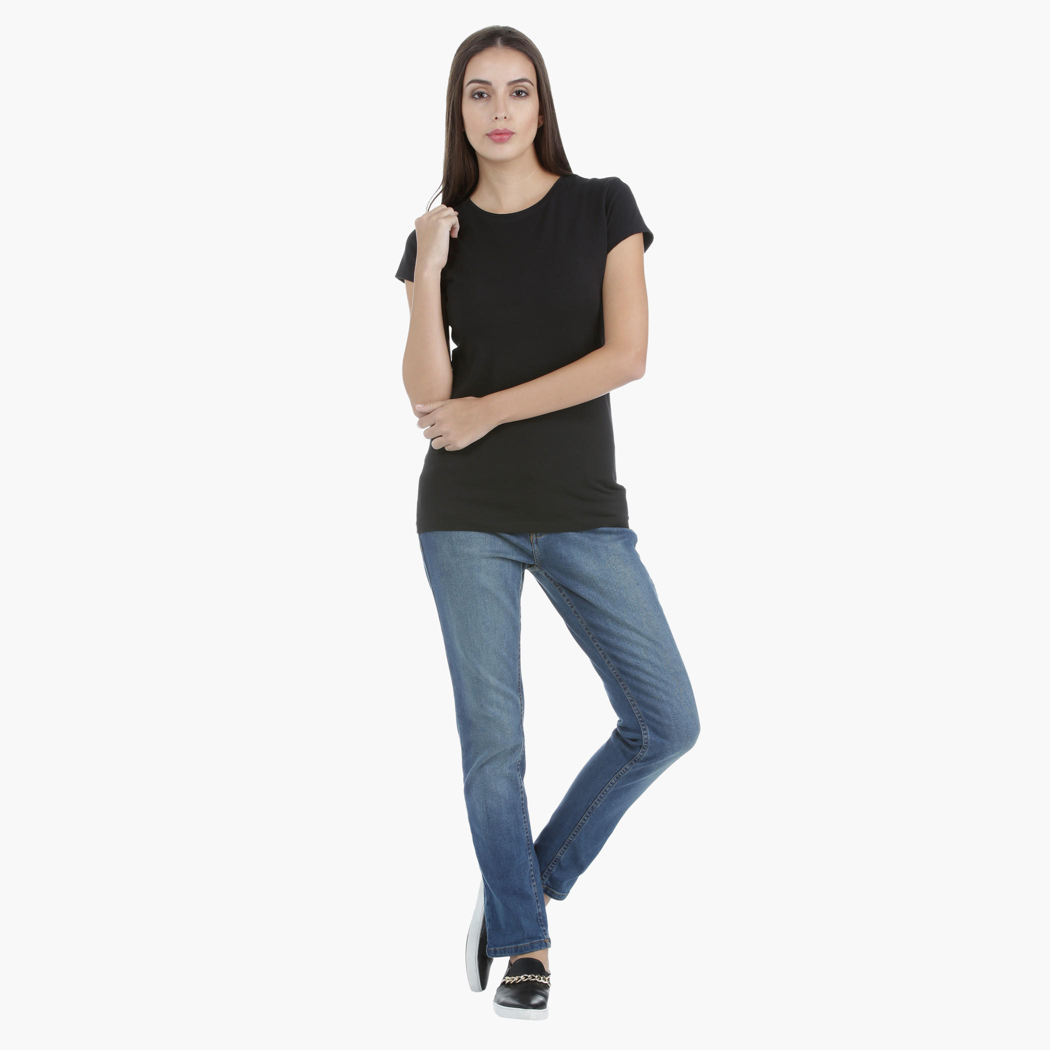 Basic T-Shirt in Regular Fit-women-clothing-tshirts-image-5