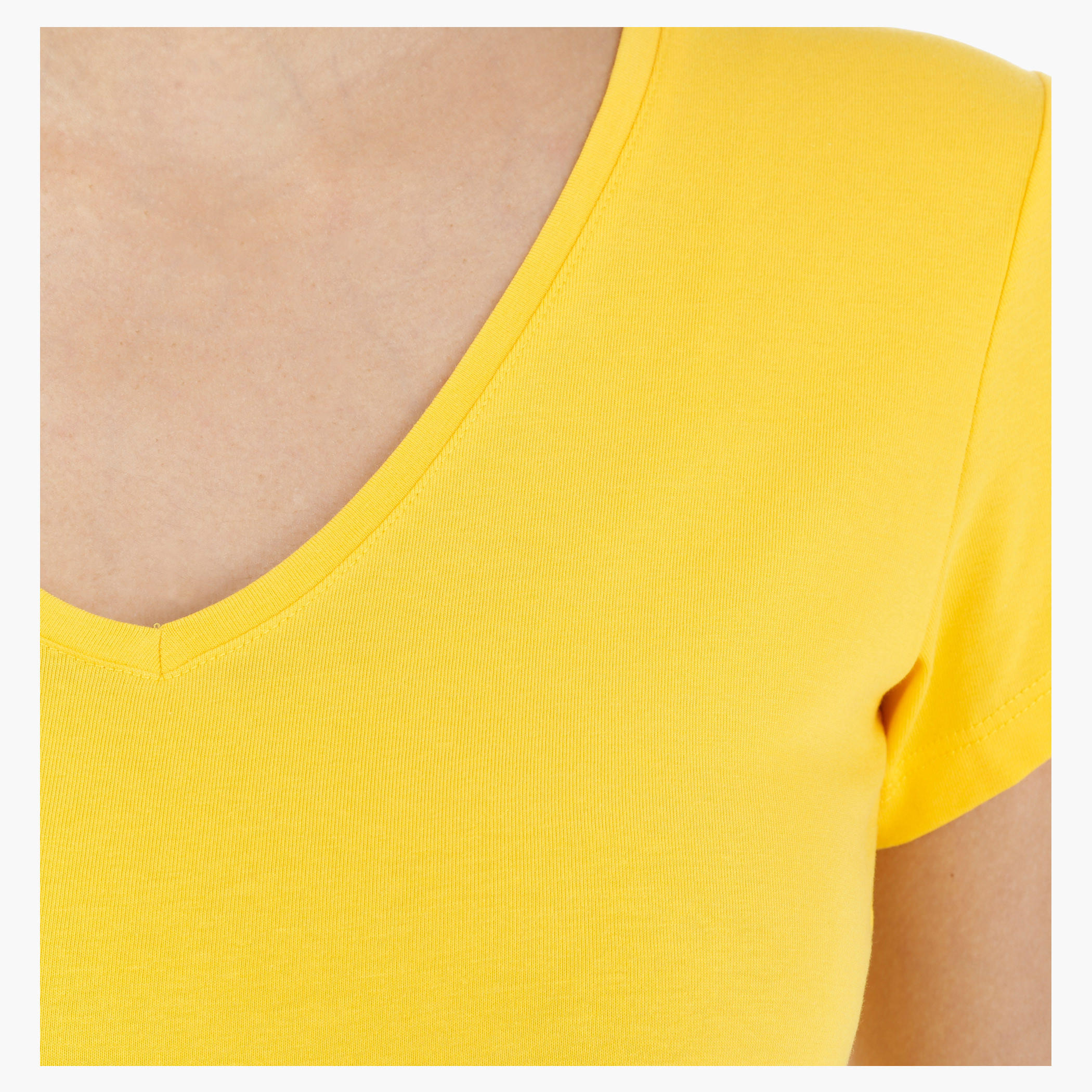 Round Neck T-Shirt with Short Sleeves-women-clothing-tshirts-image-4