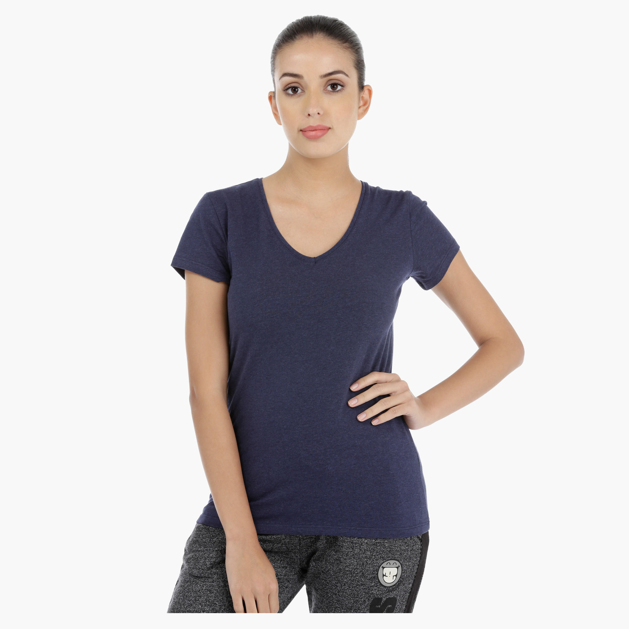 Round Neck T-Shirt with Short Sleeves-women-clothing-tshirts-image-6