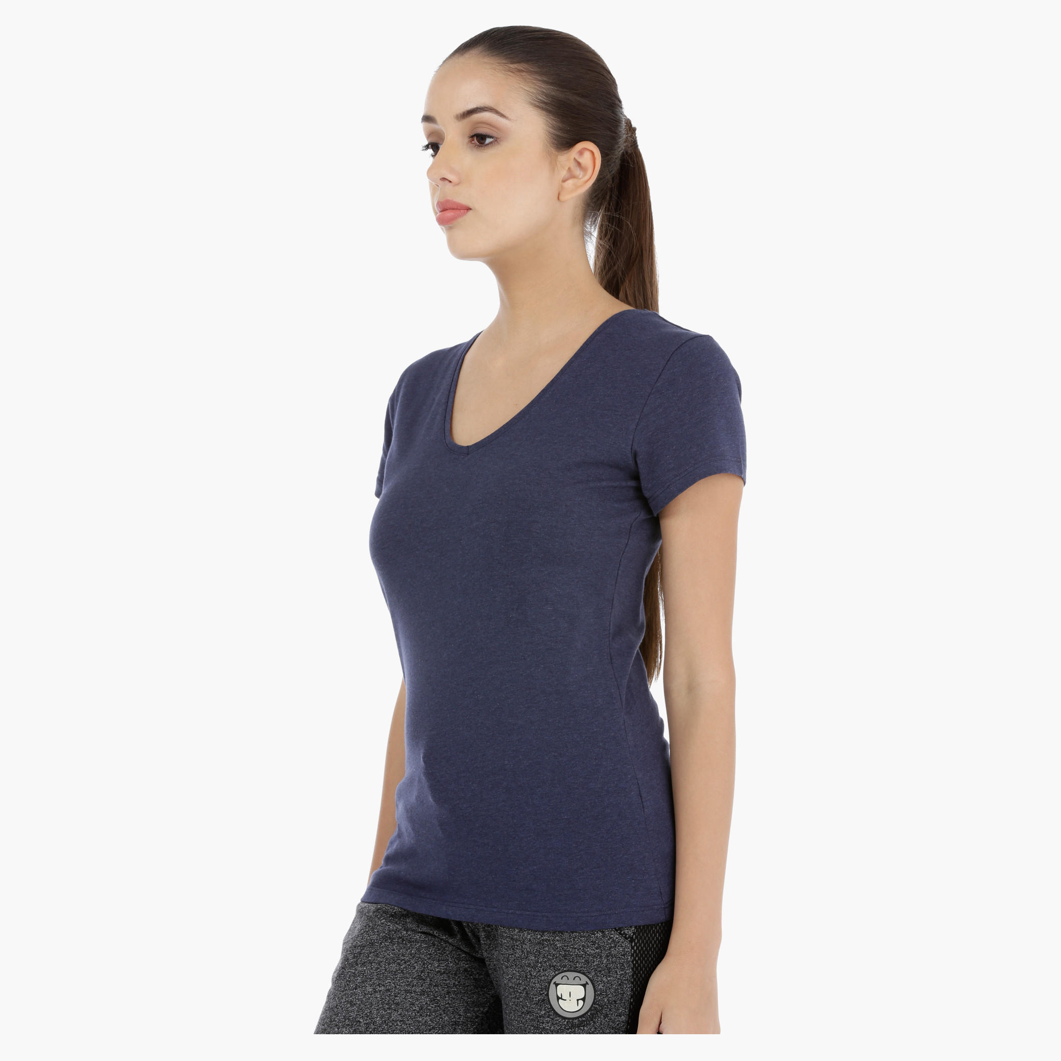 Round Neck T-Shirt with Short Sleeves-women-clothing-tshirts-image-8
