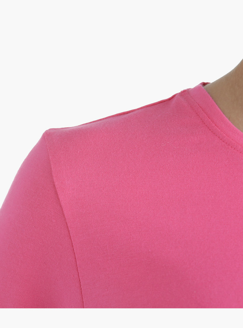 Basic Top with Crew Neck and Long Sleeves in Regular Fit-women-clothing-tshirts-image-2