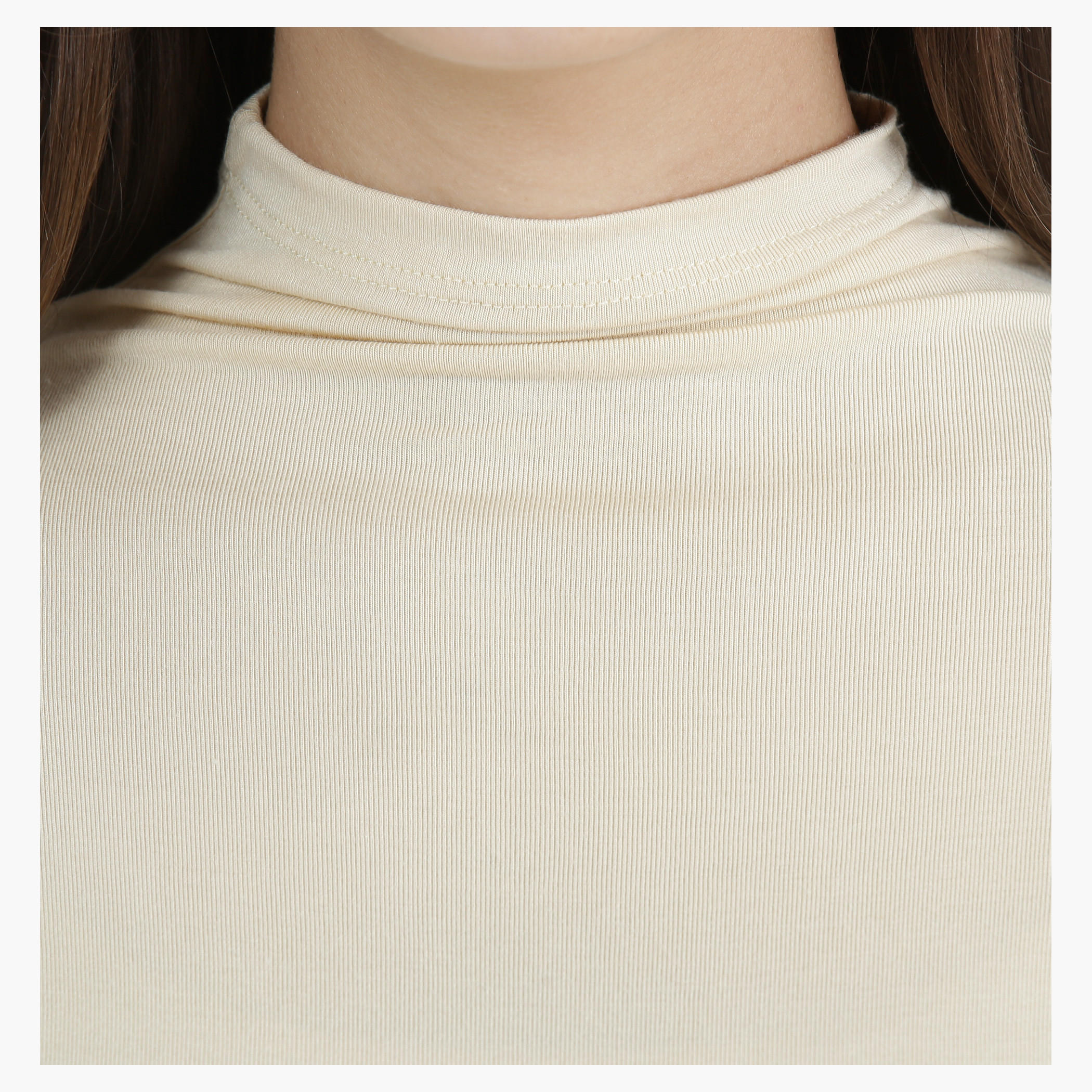 T-Shirt with Mock Turtle Neck in Regular Fit-women-clothing-tshirts-image-4